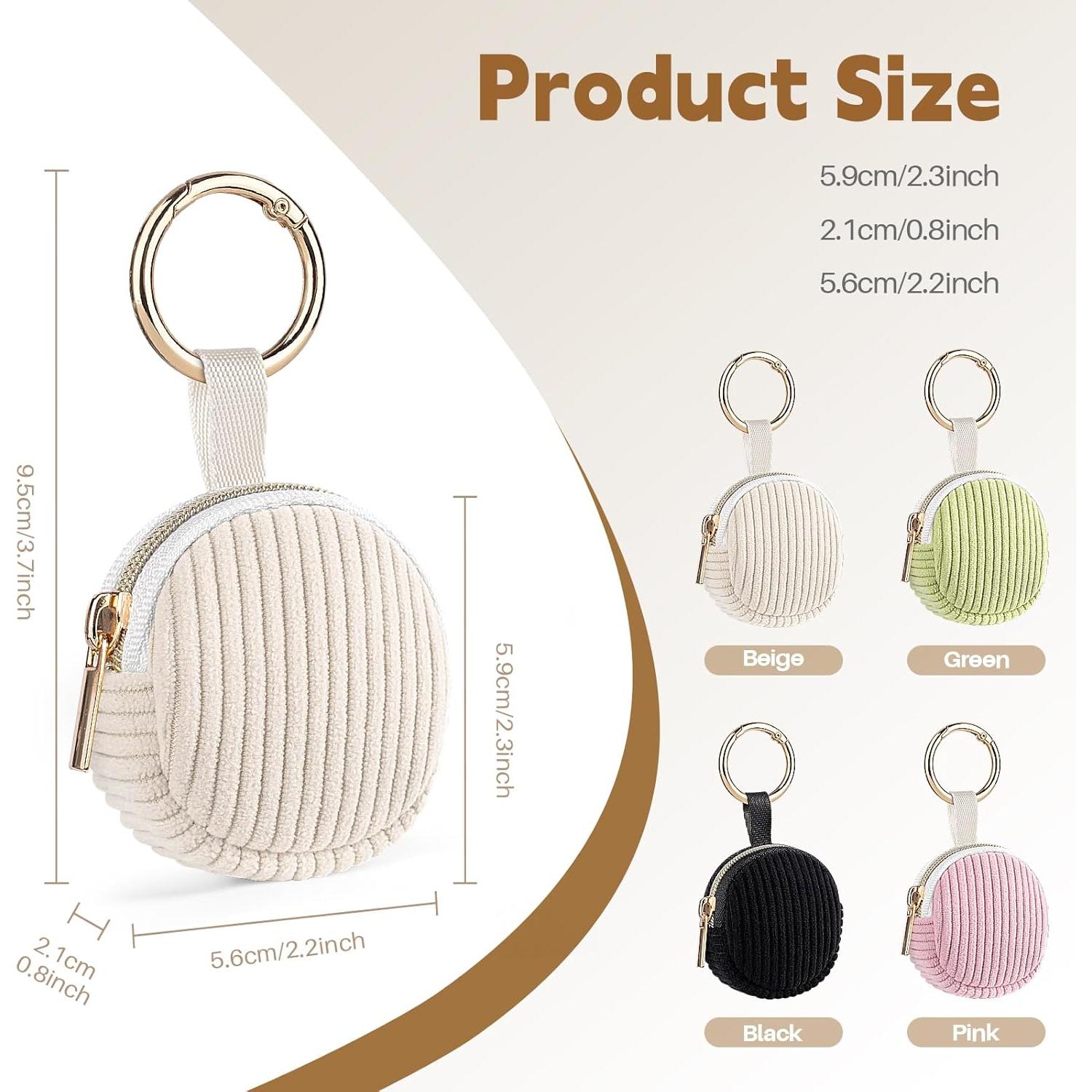 Estuche de Joyería Portátil Playexen 2 Piezas Beige y Rosa