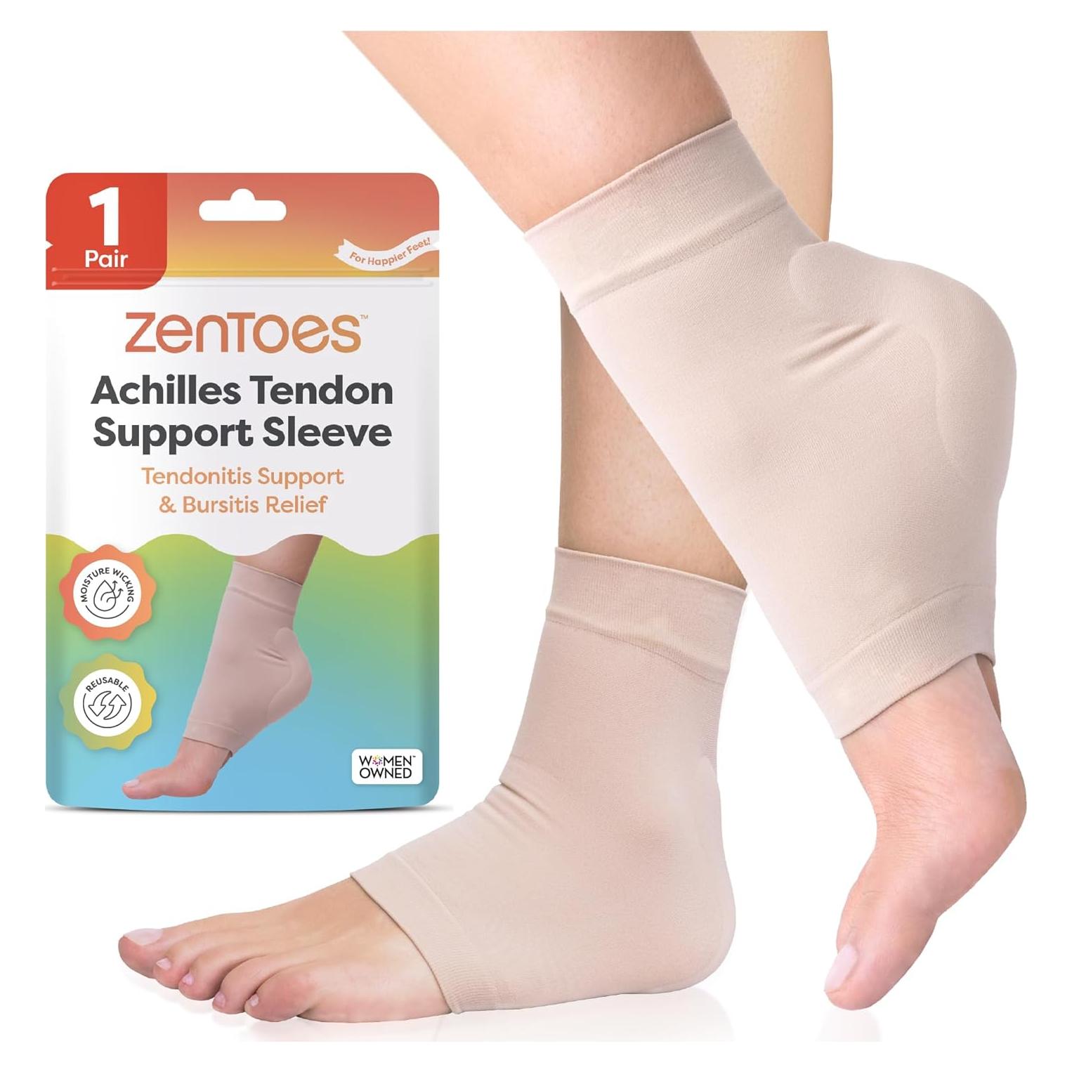 Mangas de Compresión para Tendón de Aquiles ZenToes - Alivio de Dolor