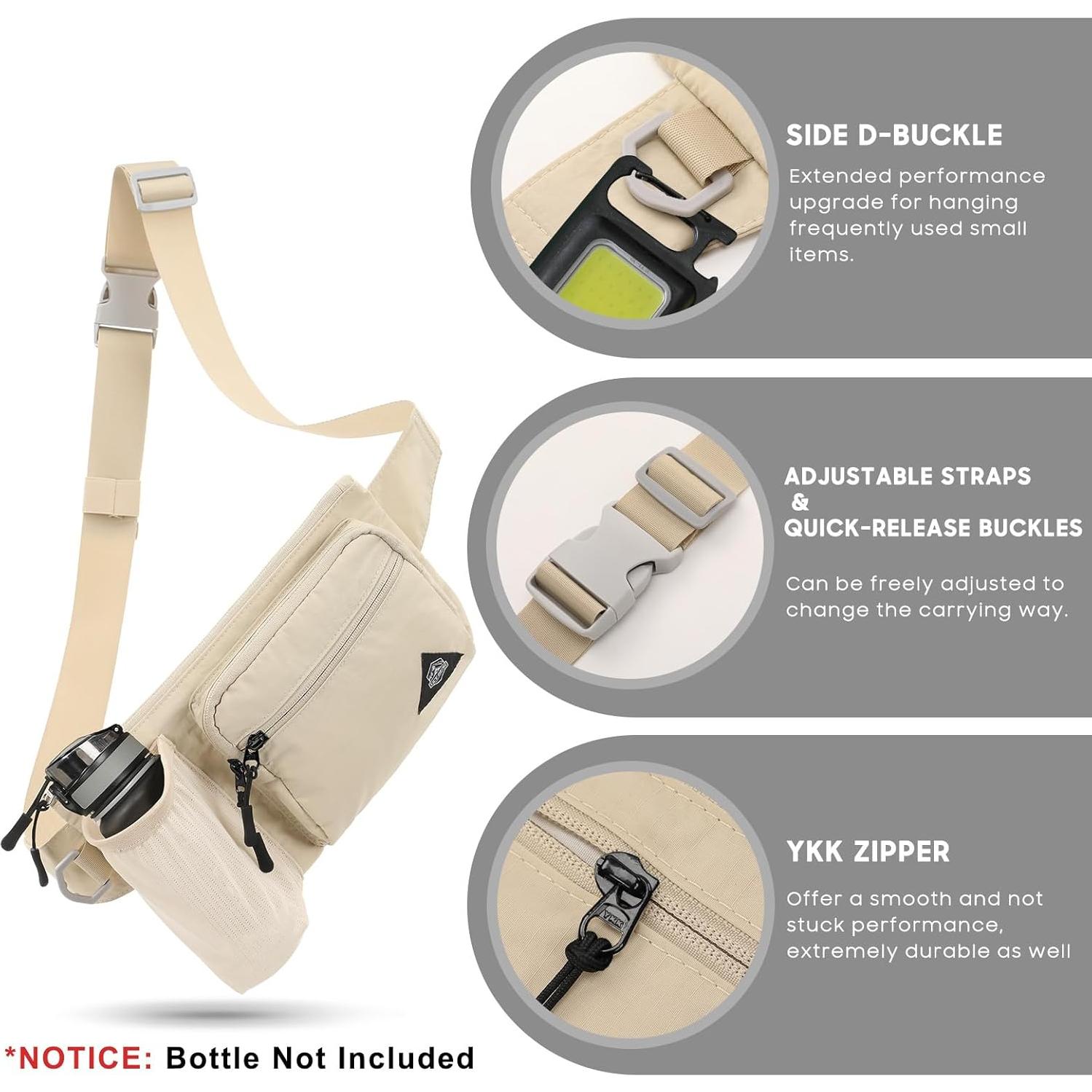 Bolsa de Cintura Impermeable OCE GEAR con Soporte para Botella 700ml