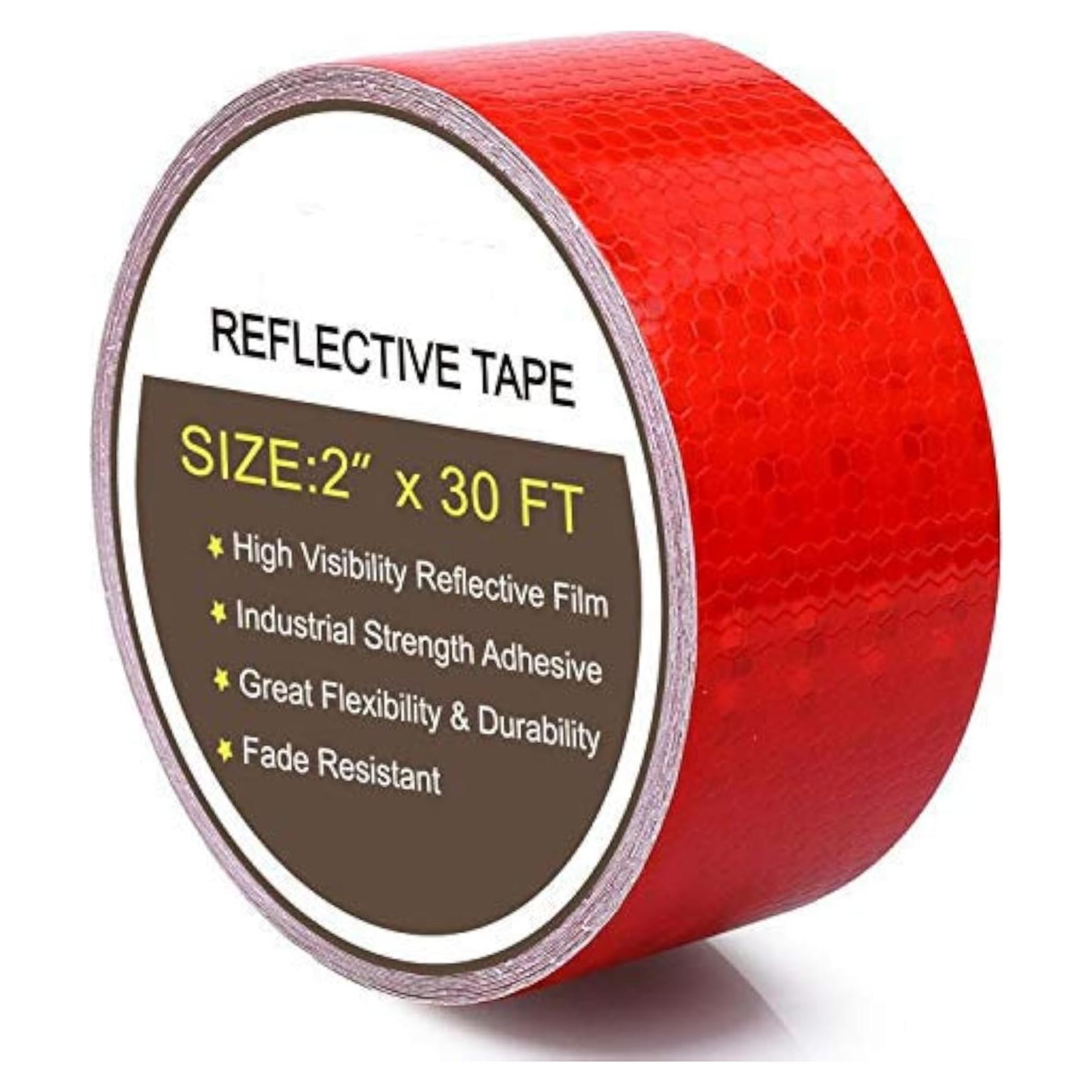 Cinta Reflectante de Seguridad Roja AISEY 5.08 cm x 9.14 m