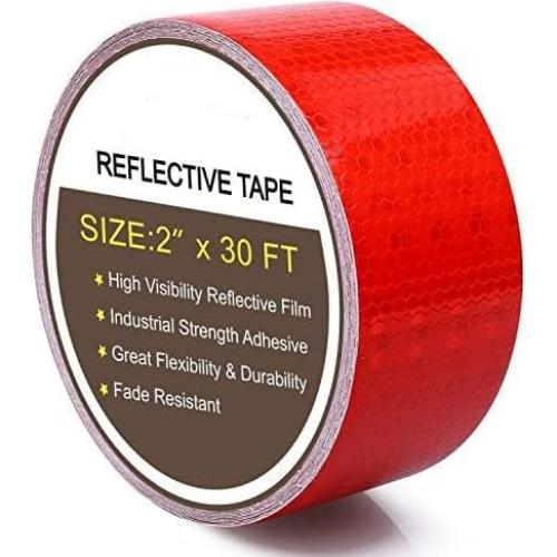 Cinta Reflectante de Seguridad Roja AISEY 5.08 cm x 9.14 m