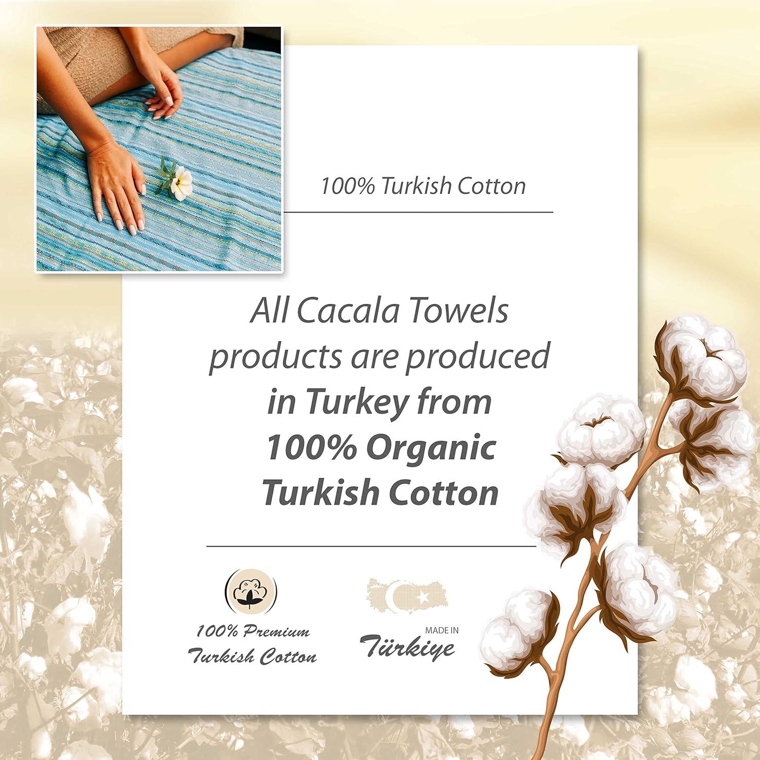 Toalla de Playa Cacala 100% Algodón 94x178 cm Secado Rápido