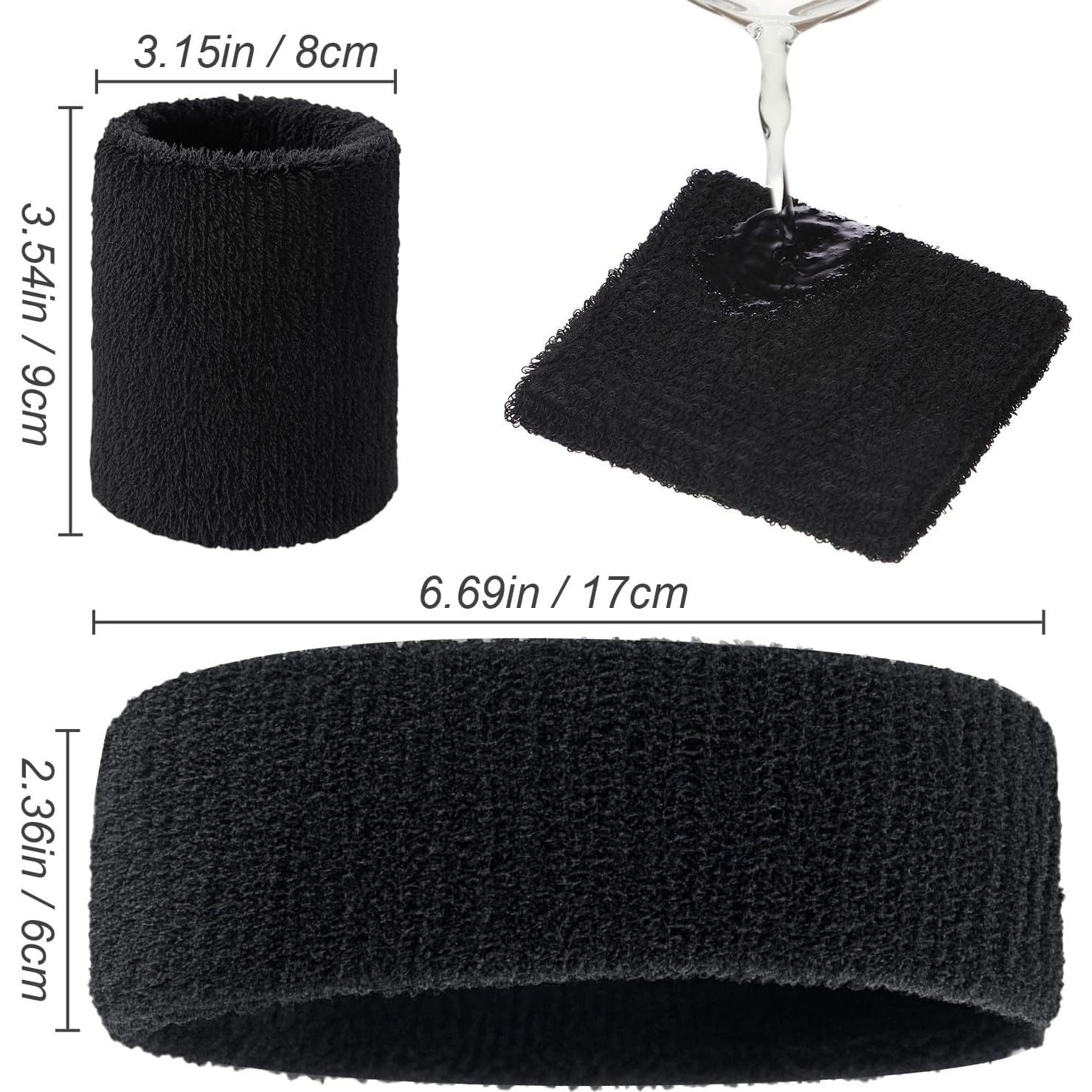 Conjunto de Muñequera y Diadema Civaner 8 Pcs Multi-Deporte