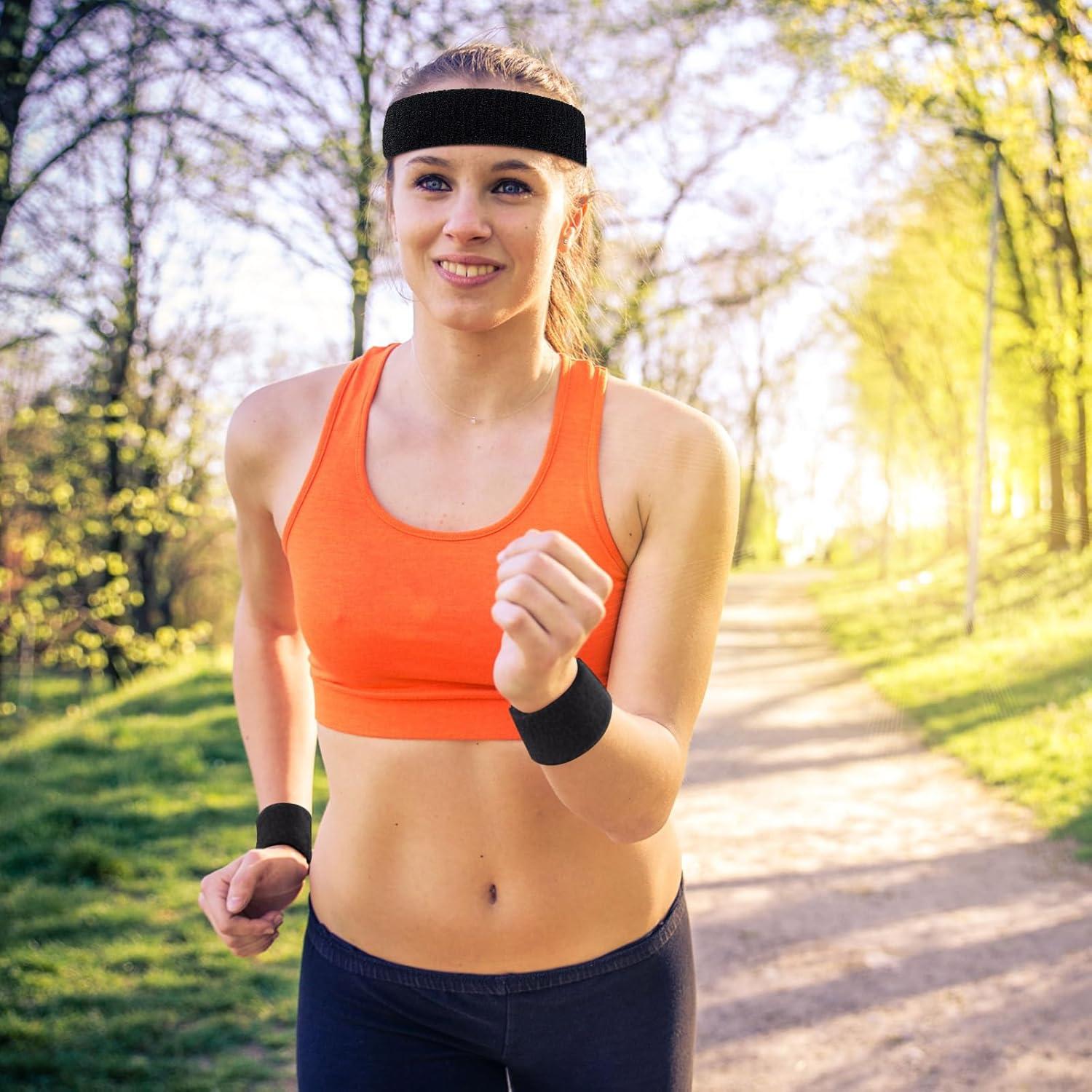 Conjunto de Muñequera y Diadema Civaner 8 Pcs Multi-Deporte