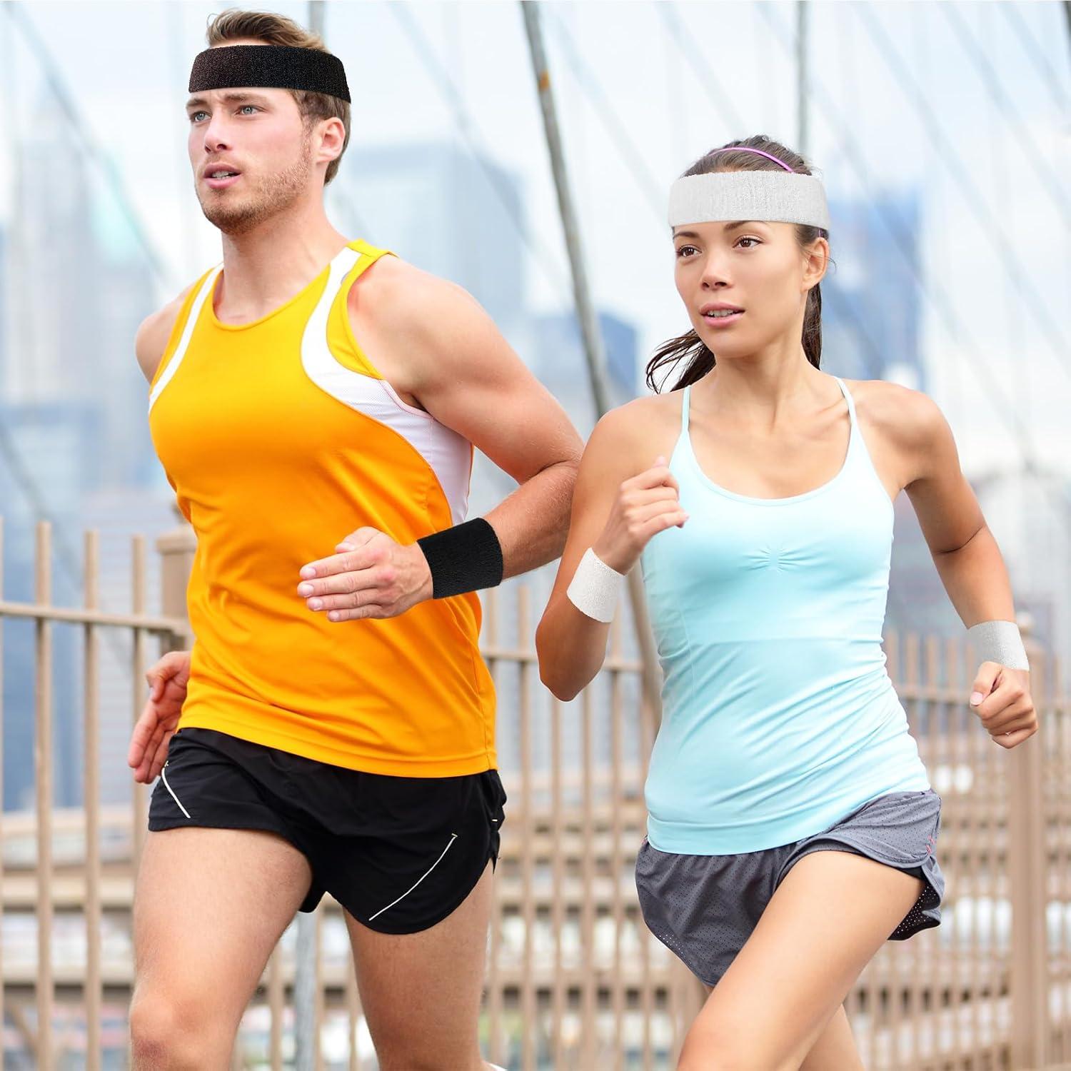 Conjunto de Muñequera y Diadema Civaner 8 Pcs Multi-Deporte