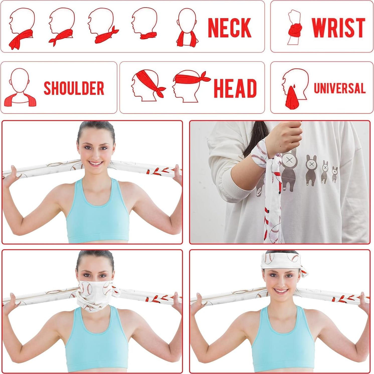 30 Toallas Refrigerantes de Béisbol Party Greeting 101.6x30.5cm