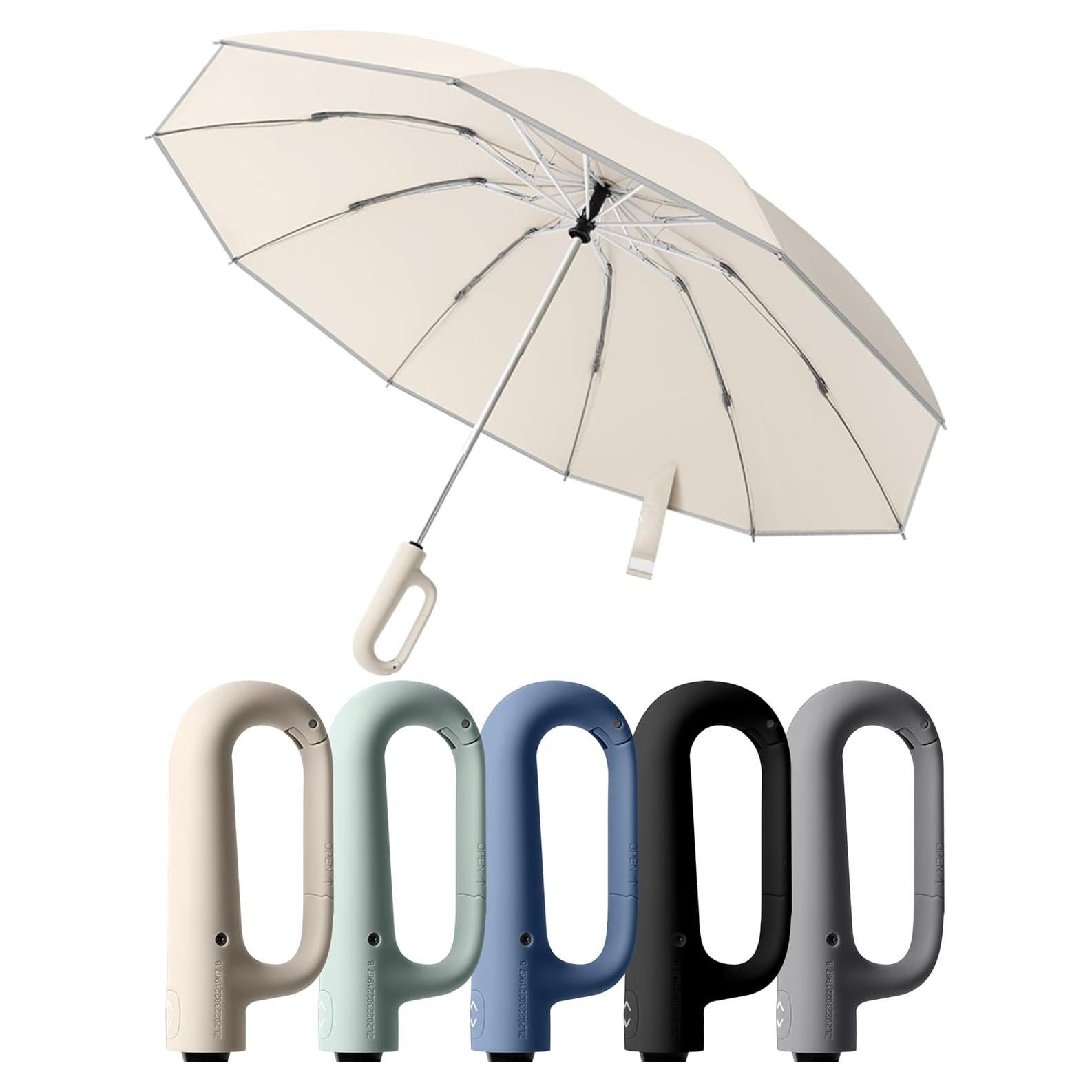 Paraguas Invertido Automático Dyale Travel Beige Resistente al Viento