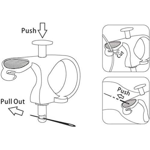Herramienta de Costura 3 en 1 Hisew - Extractor, Cortador y Dedal