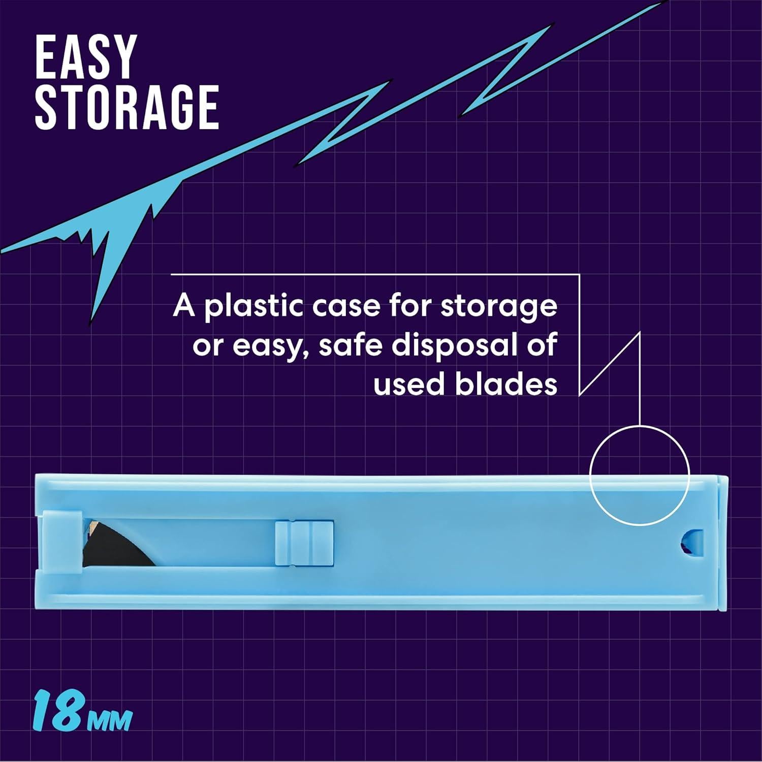 Recarga de Cuchillas Zoid 18mm Acero Carbono Paquete 5