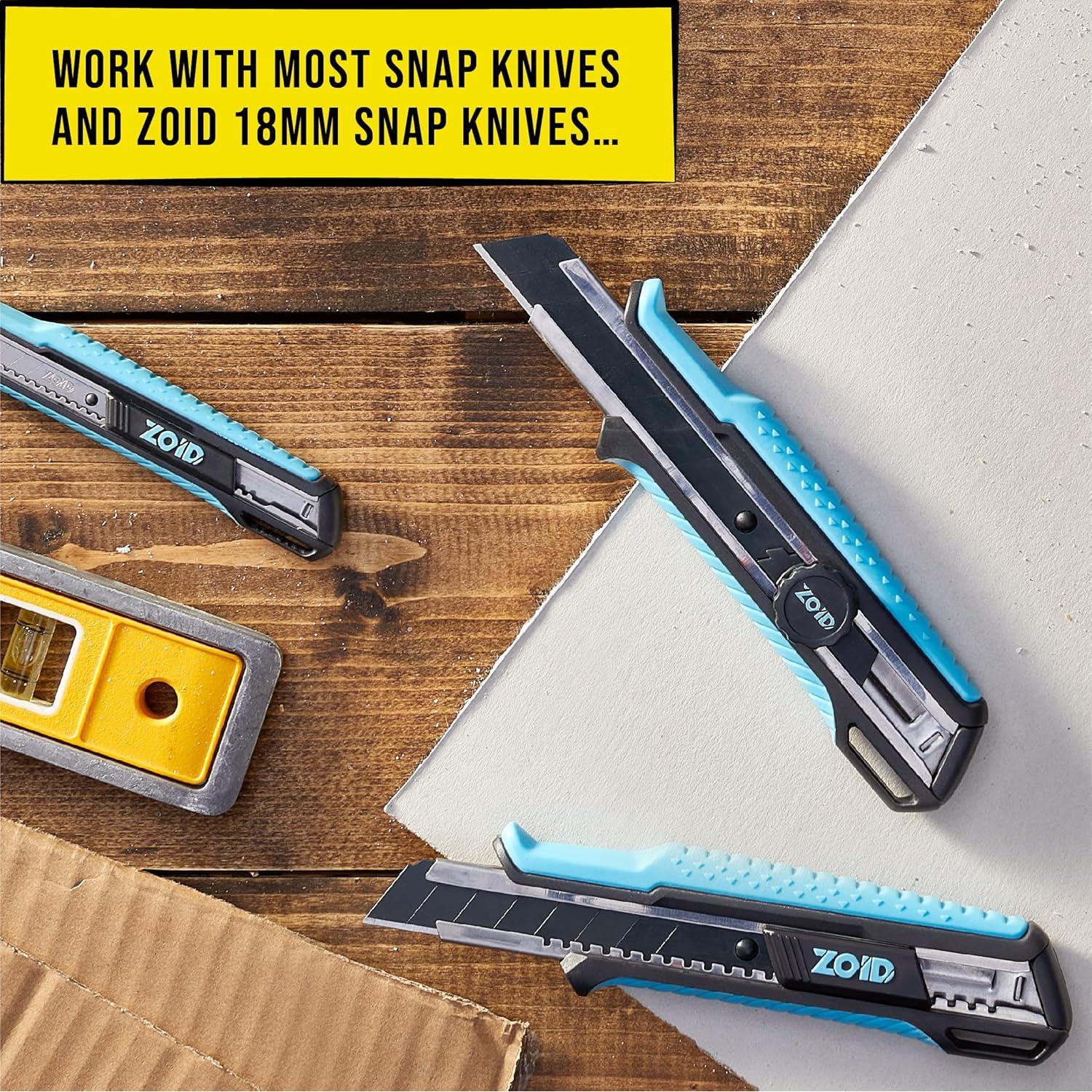 Recarga de Cuchillas Zoid 18mm Acero Carbono Paquete 5