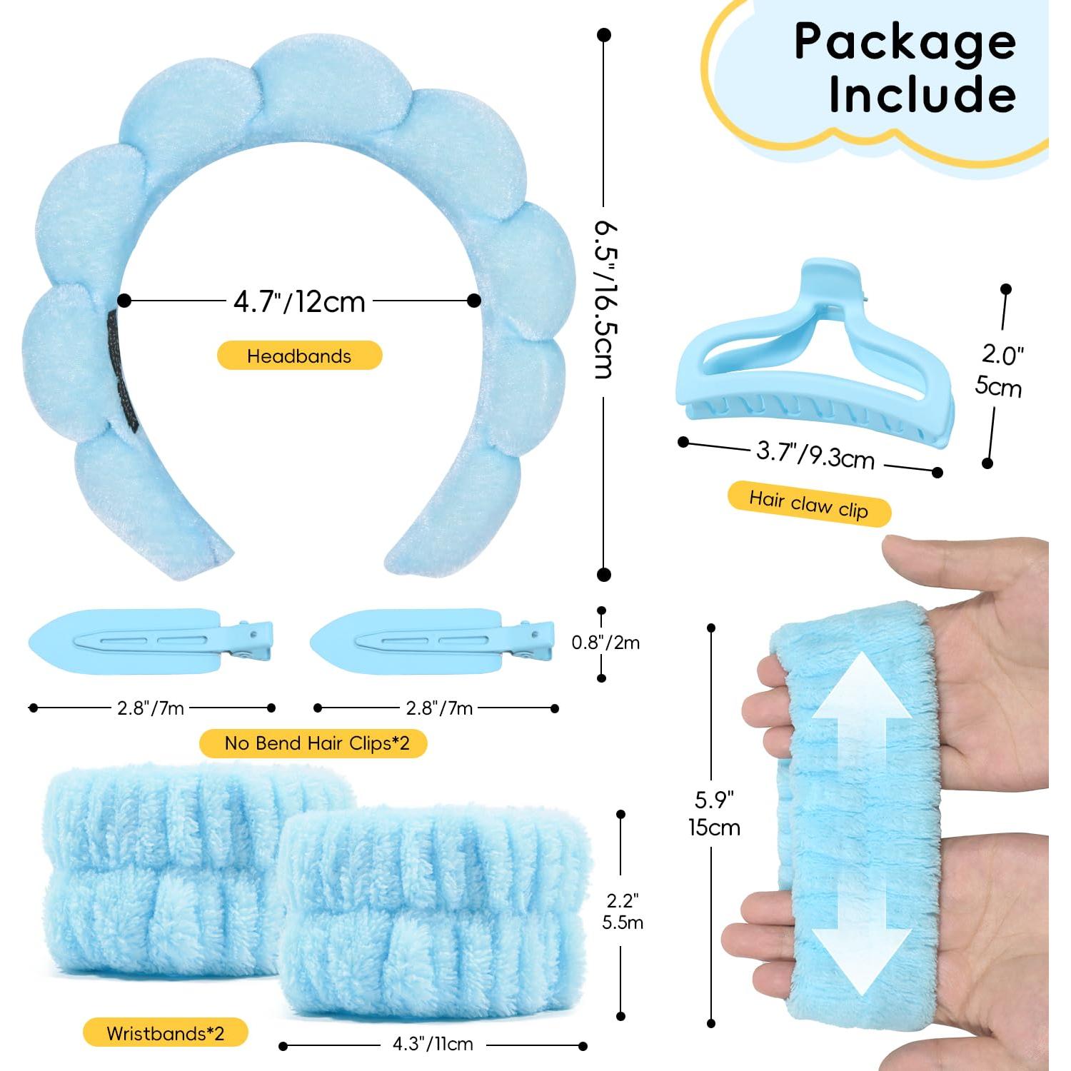 Diadema de Spa Mis Cosas Novedosas Azul para Cuidado Facial