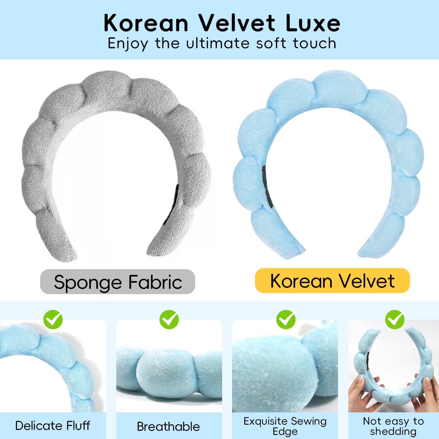 Diadema de Spa Mis Cosas Novedosas Azul para Cuidado Facial