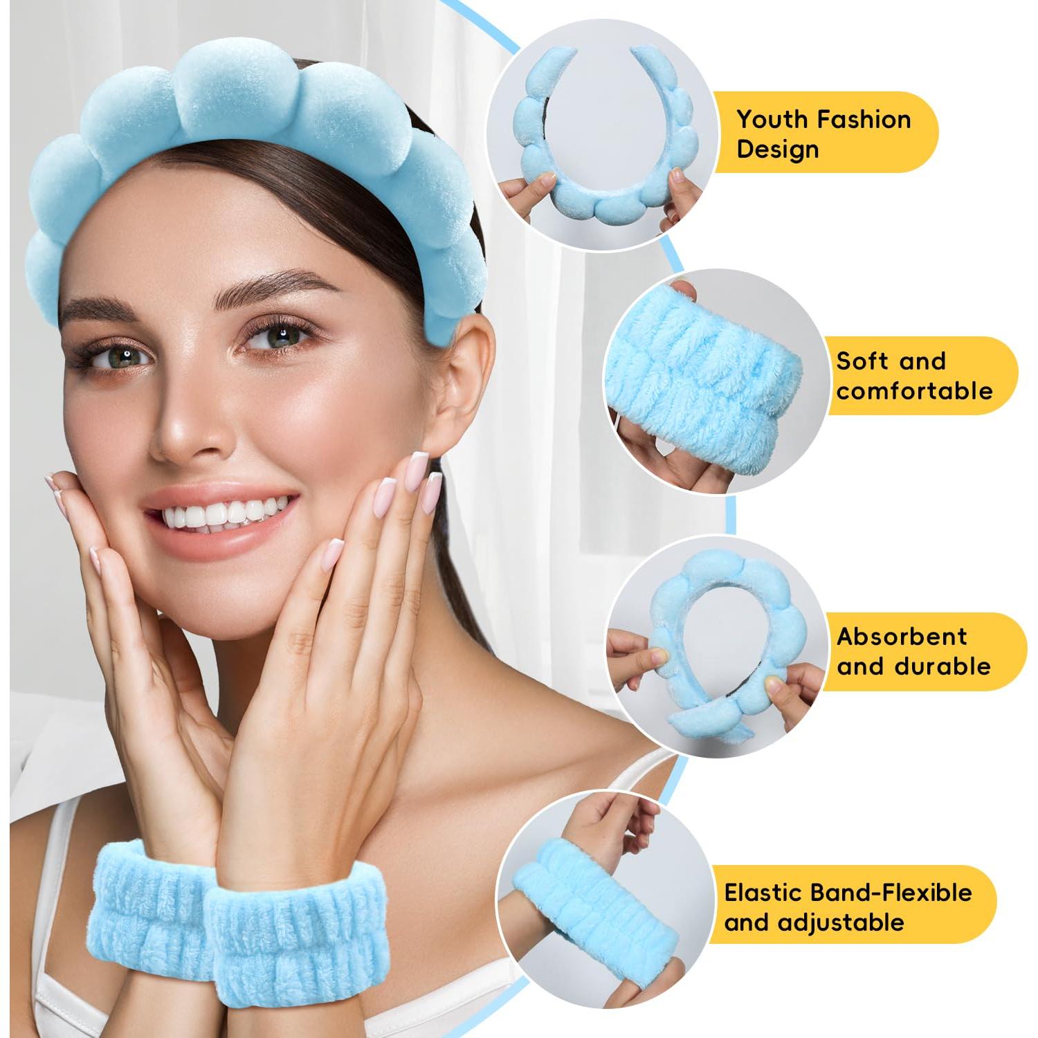 Diadema de Spa Mis Cosas Novedosas Azul para Cuidado Facial