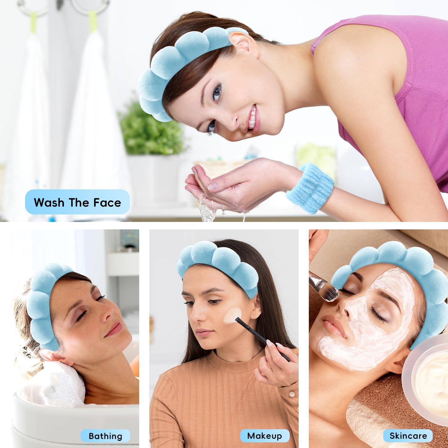 Diadema de Spa Mis Cosas Novedosas Azul para Cuidado Facial