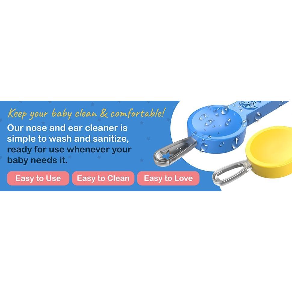 Booger Aid For Mini's - Limpiador de Nariz y Oídos Pequeño Azul