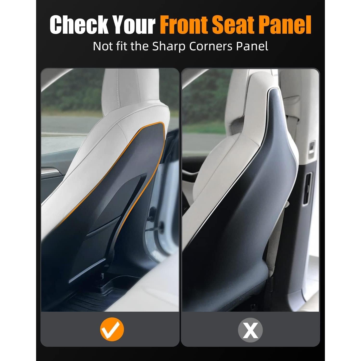 Protector de Respaldo de Asiento EVANDCAR para Tesla Model Y/3/S/X