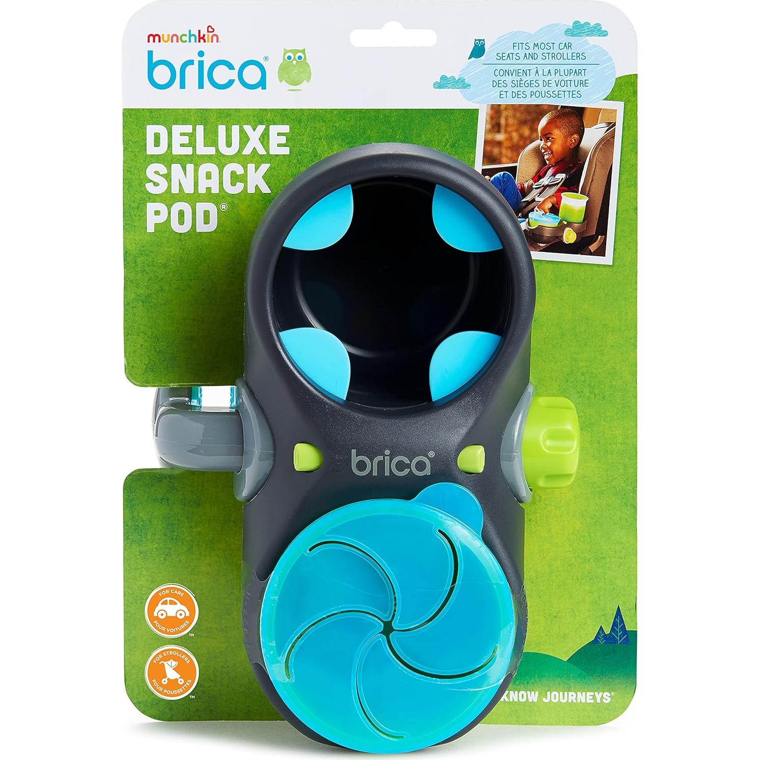 Soporte para Bocadillos y Bebidas Munchkin Brica Deluxe Azul