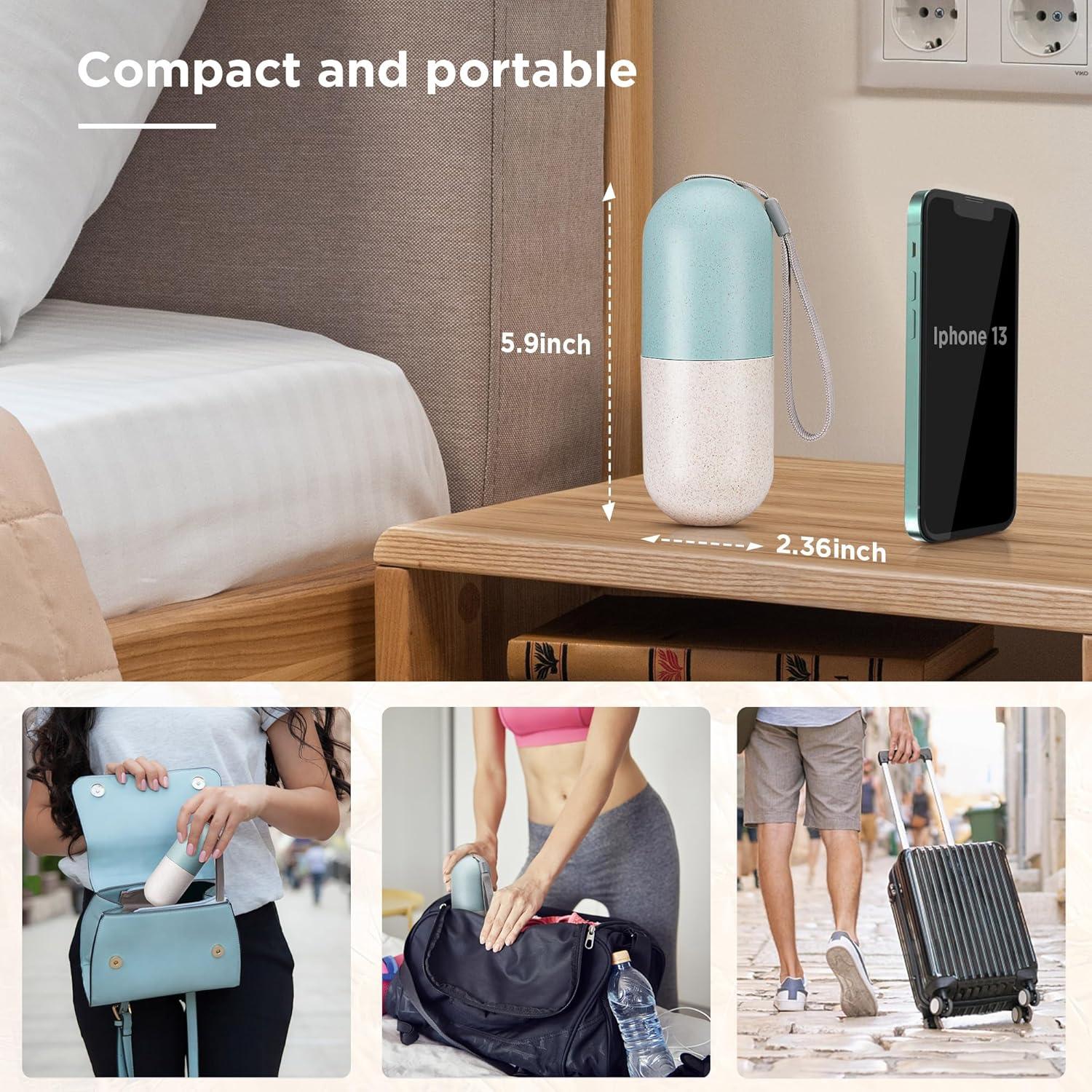 Organizador de Pastillas Zannaki 2 en 1 con Cortador Azul