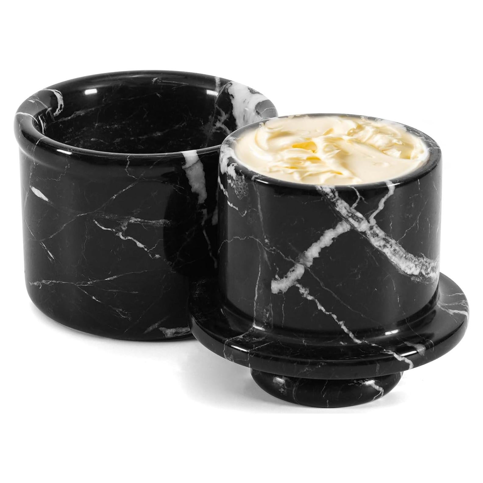 Conservador de Mantequilla de Mármol Marble Range 10.8 cm