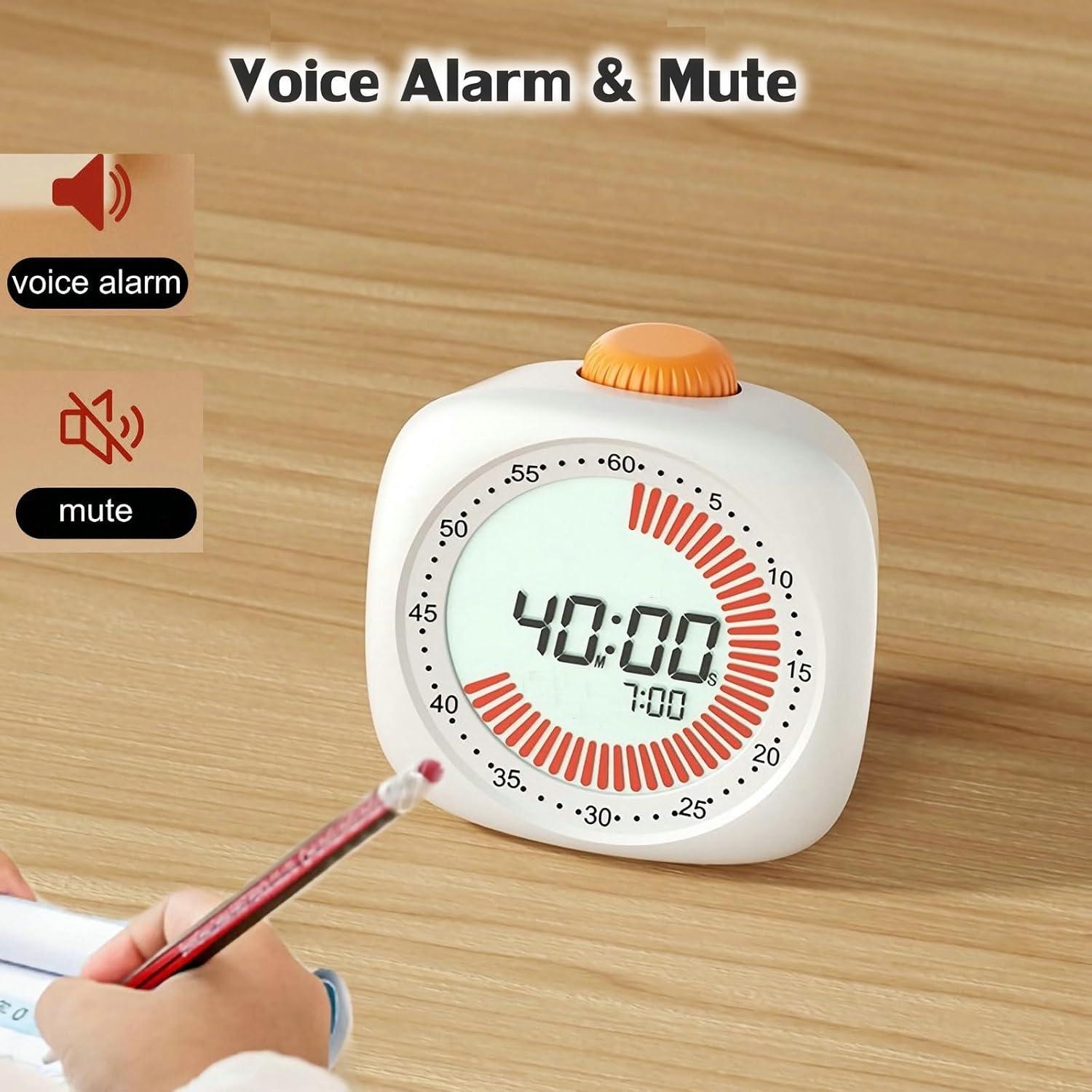 Temporizador Visual Digital NUOSWEK 60 Minutos con Alarma Silenciosa