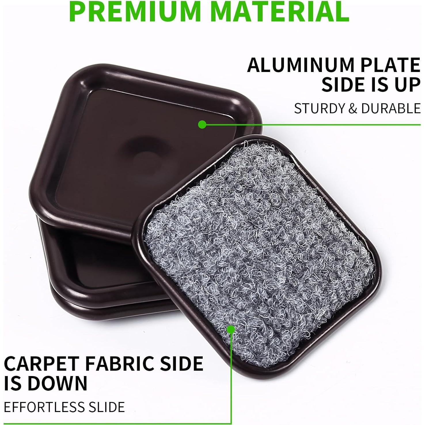 Copas de Muebles Cuadradas GAGUIUP 4.45 cm Reutilizables 24 Pzas