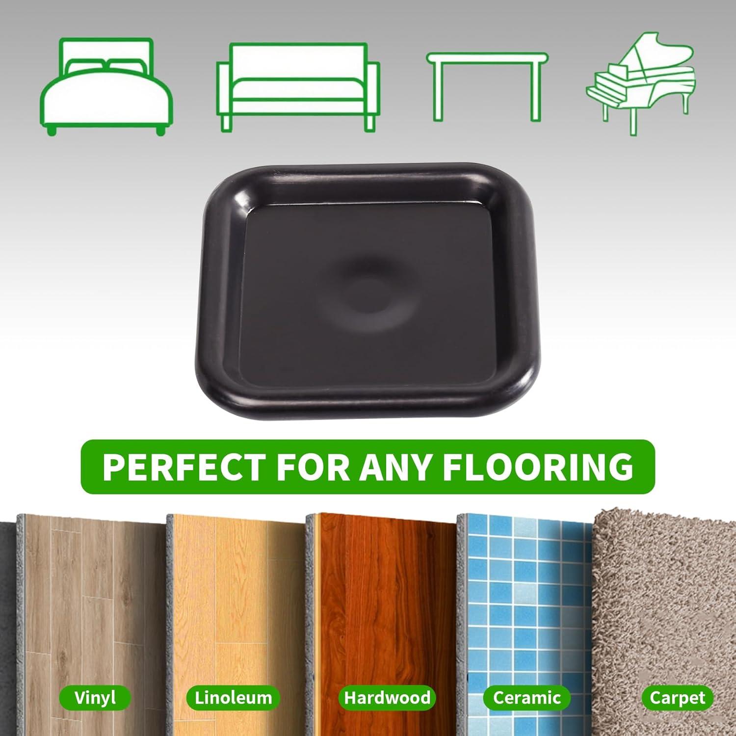 Copas de Muebles Cuadradas GAGUIUP 4.45 cm Reutilizables 24 Pzas