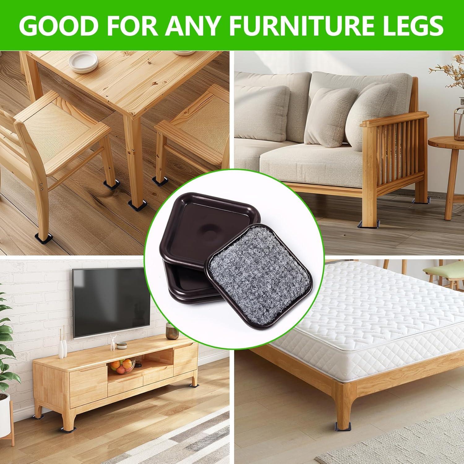 Copas de Muebles Cuadradas GAGUIUP 4.45 cm Reutilizables 24 Pzas