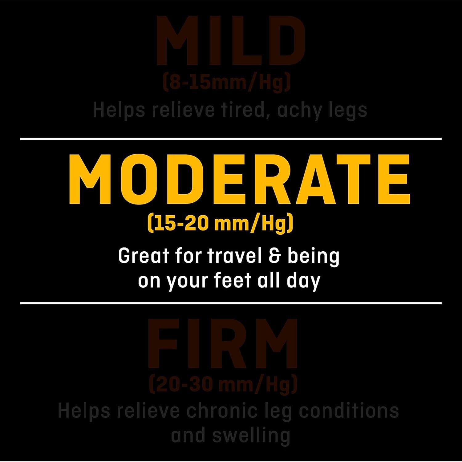 Calcetines de vestir FUTURO para hombres Mediano Negro Compresión 15-20 mmHg