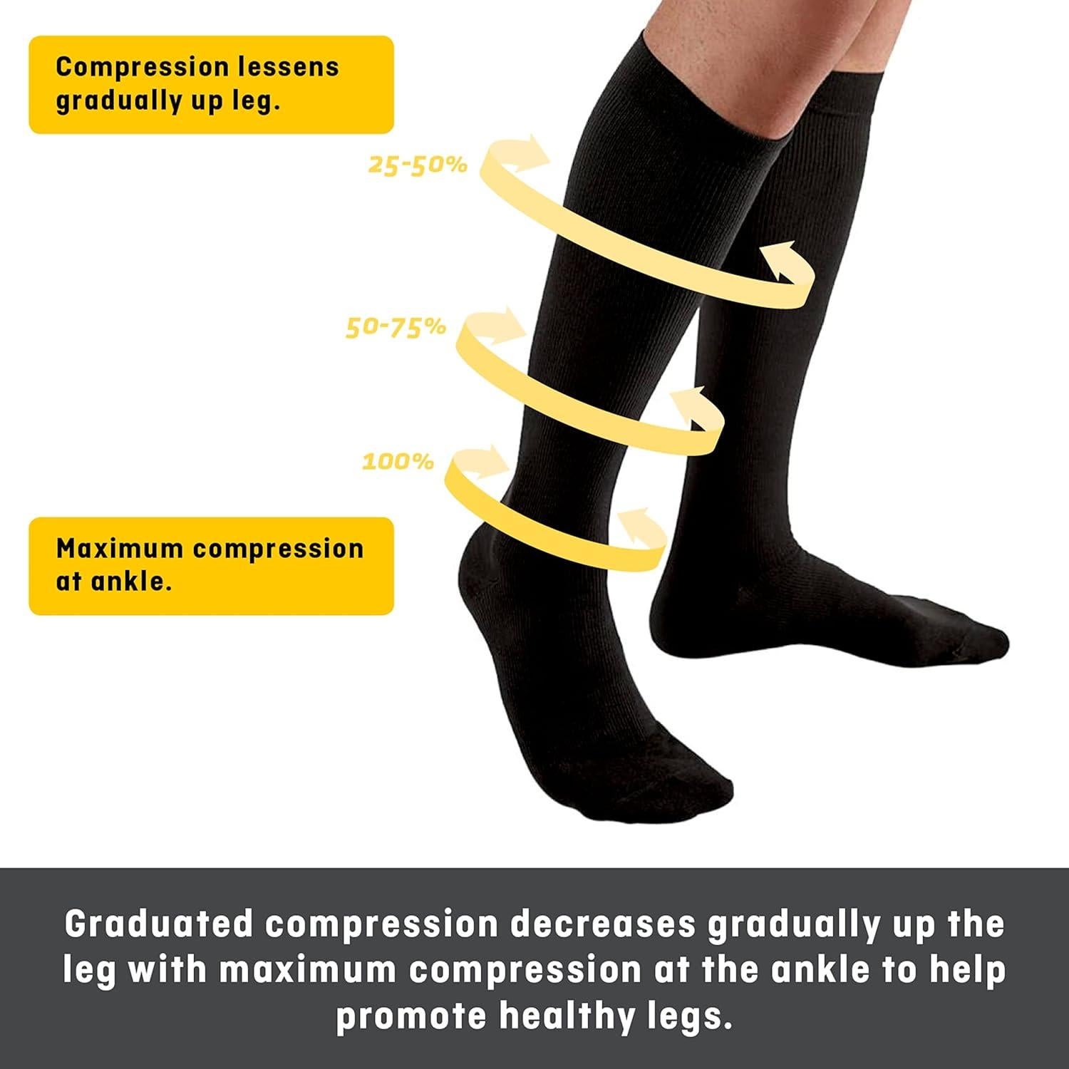 Calcetines de vestir FUTURO para hombres Mediano Negro Compresión 15-20 mmHg