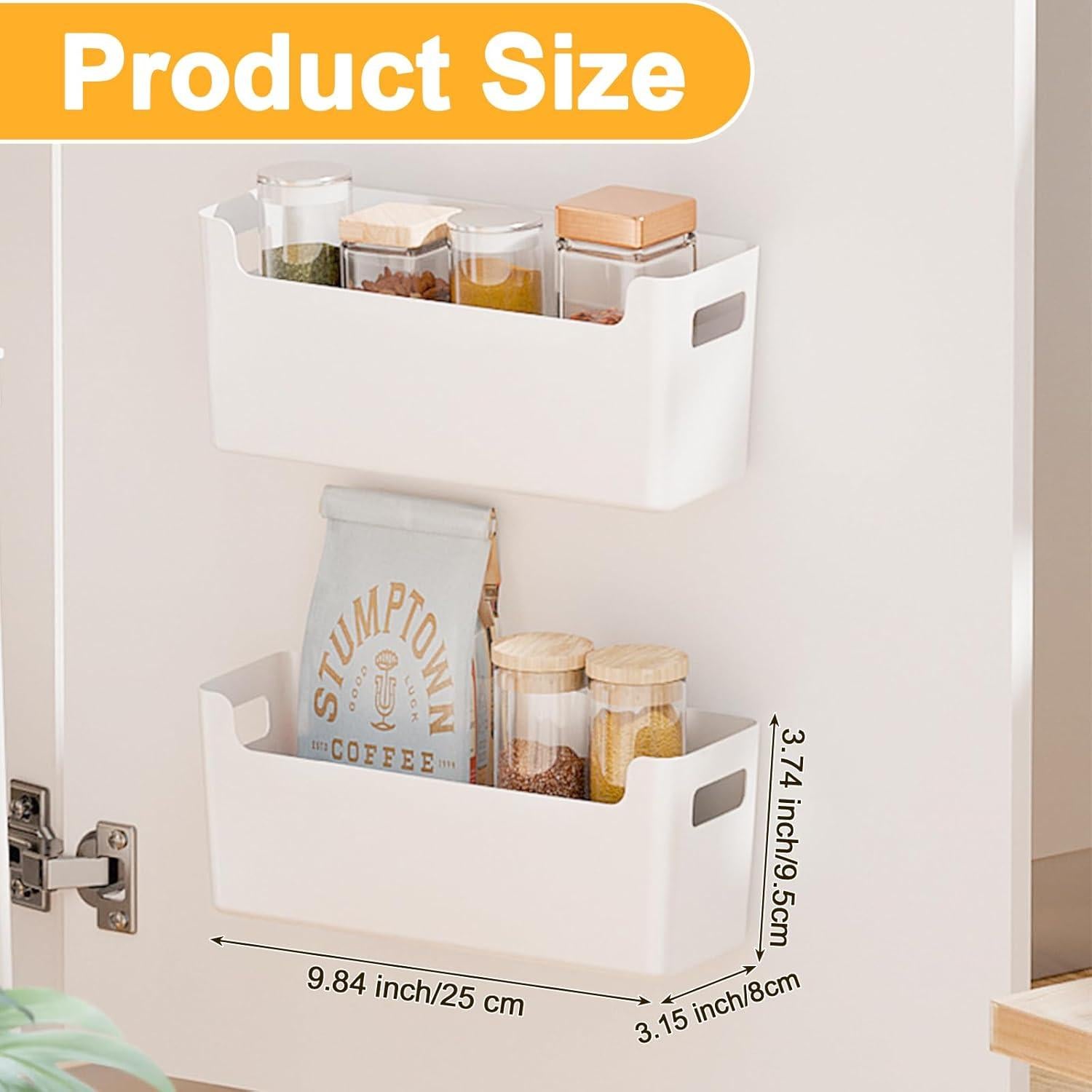 Organizador de Puerta de Gabinete IGUOCY 2 Pcs Transparente