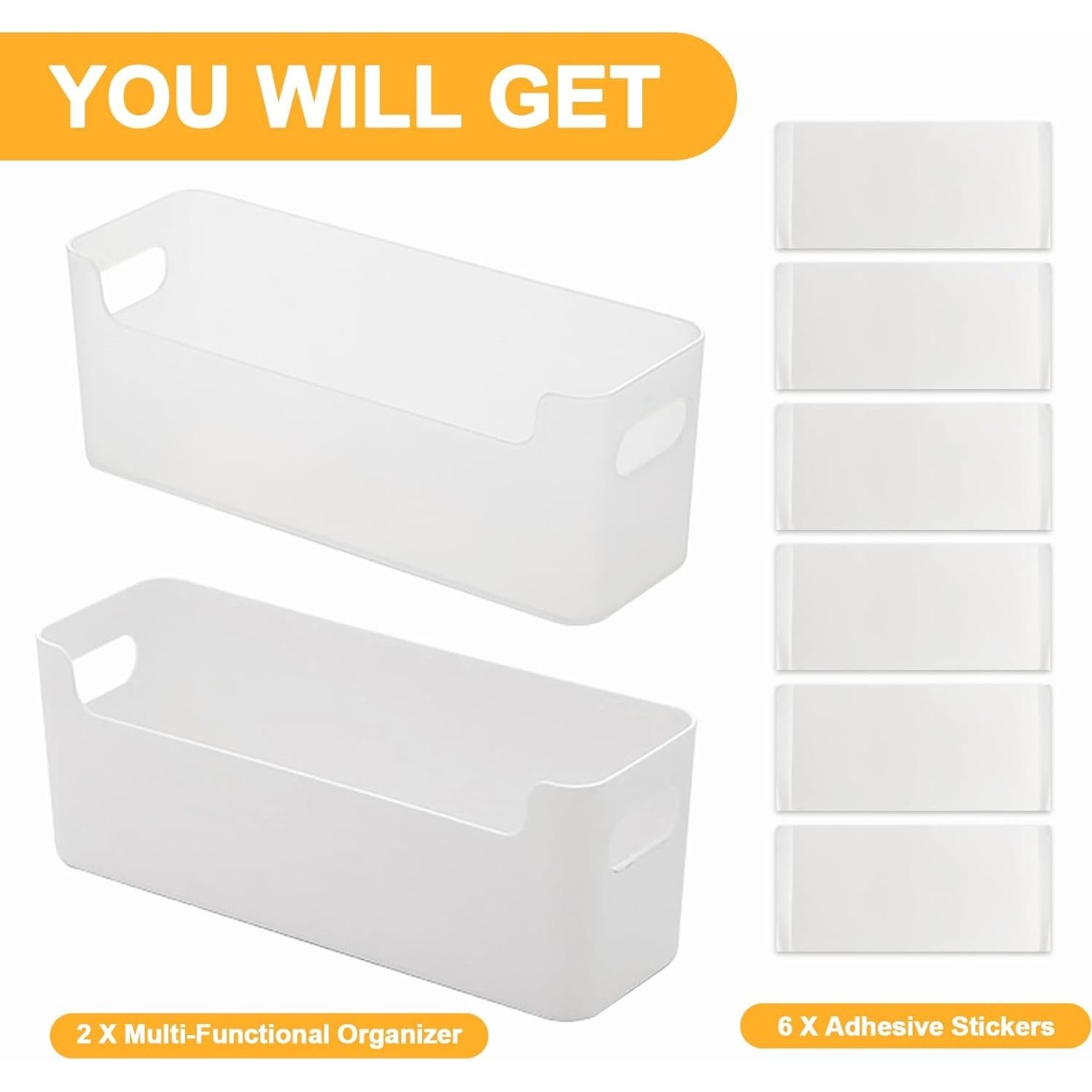 Organizador de Puerta de Gabinete IGUOCY 2 Pcs Transparente