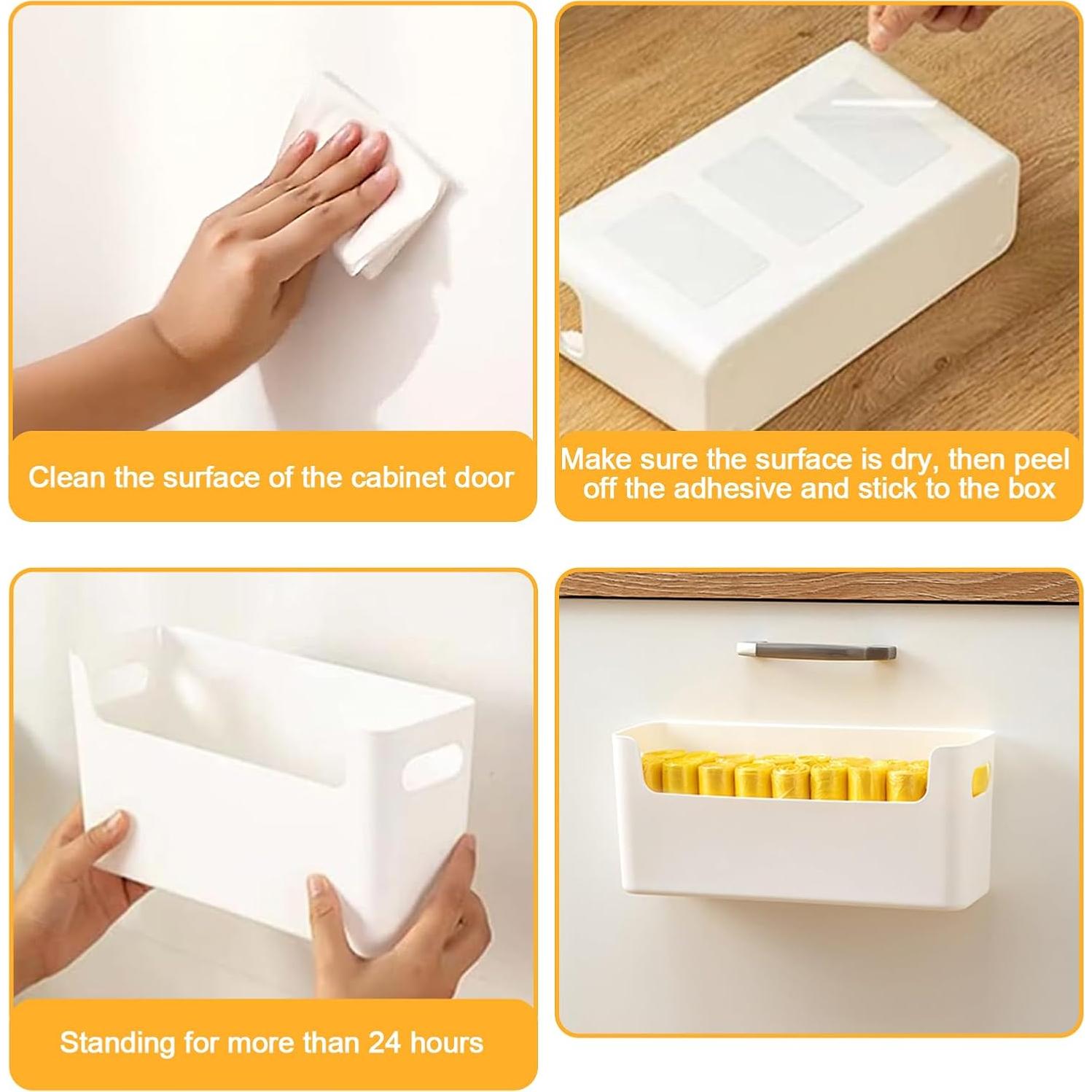 Organizador de Puerta de Gabinete IGUOCY 2 Pcs Transparente