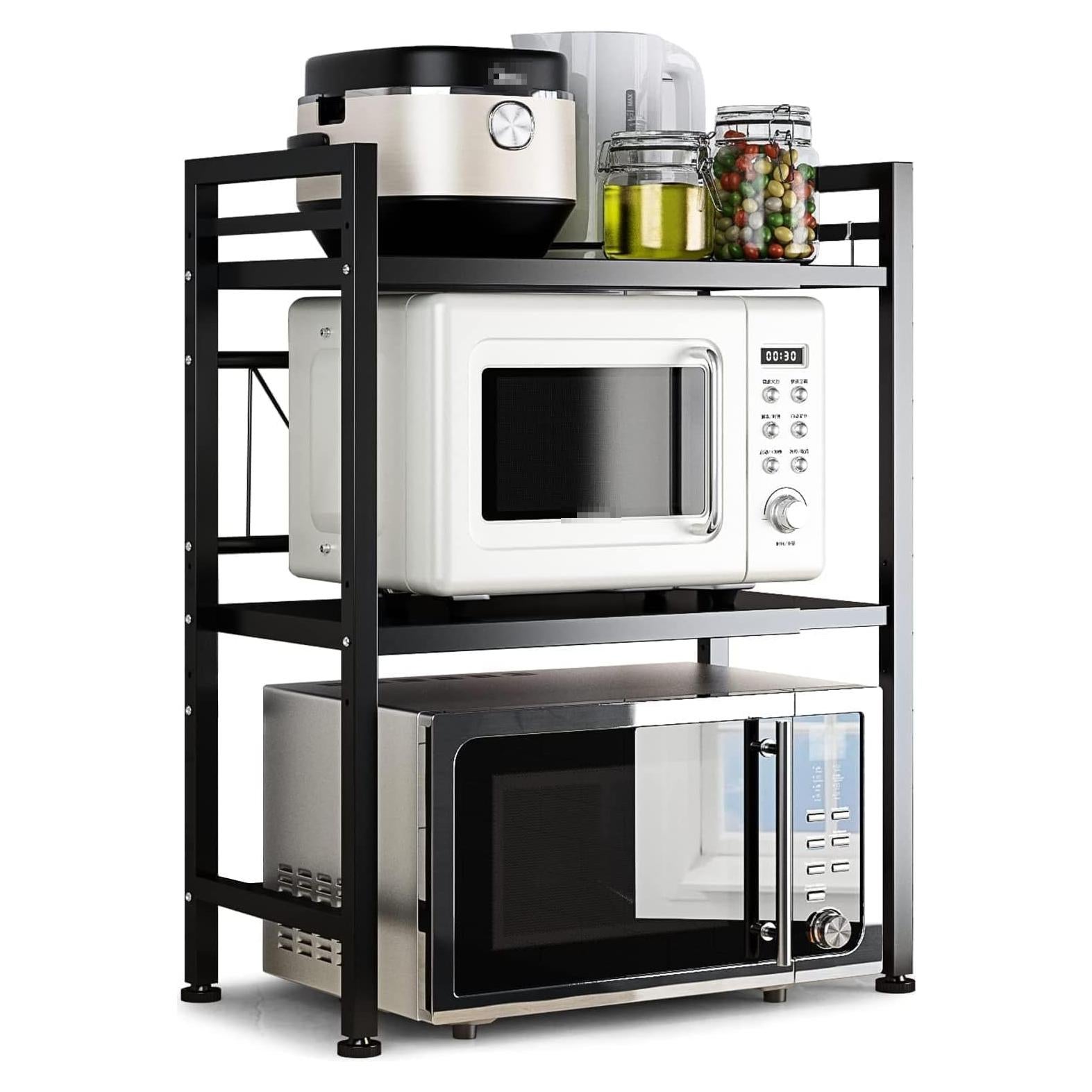 Estante para Microondas DOLALIKE Ajustable 3 Niveles Acero