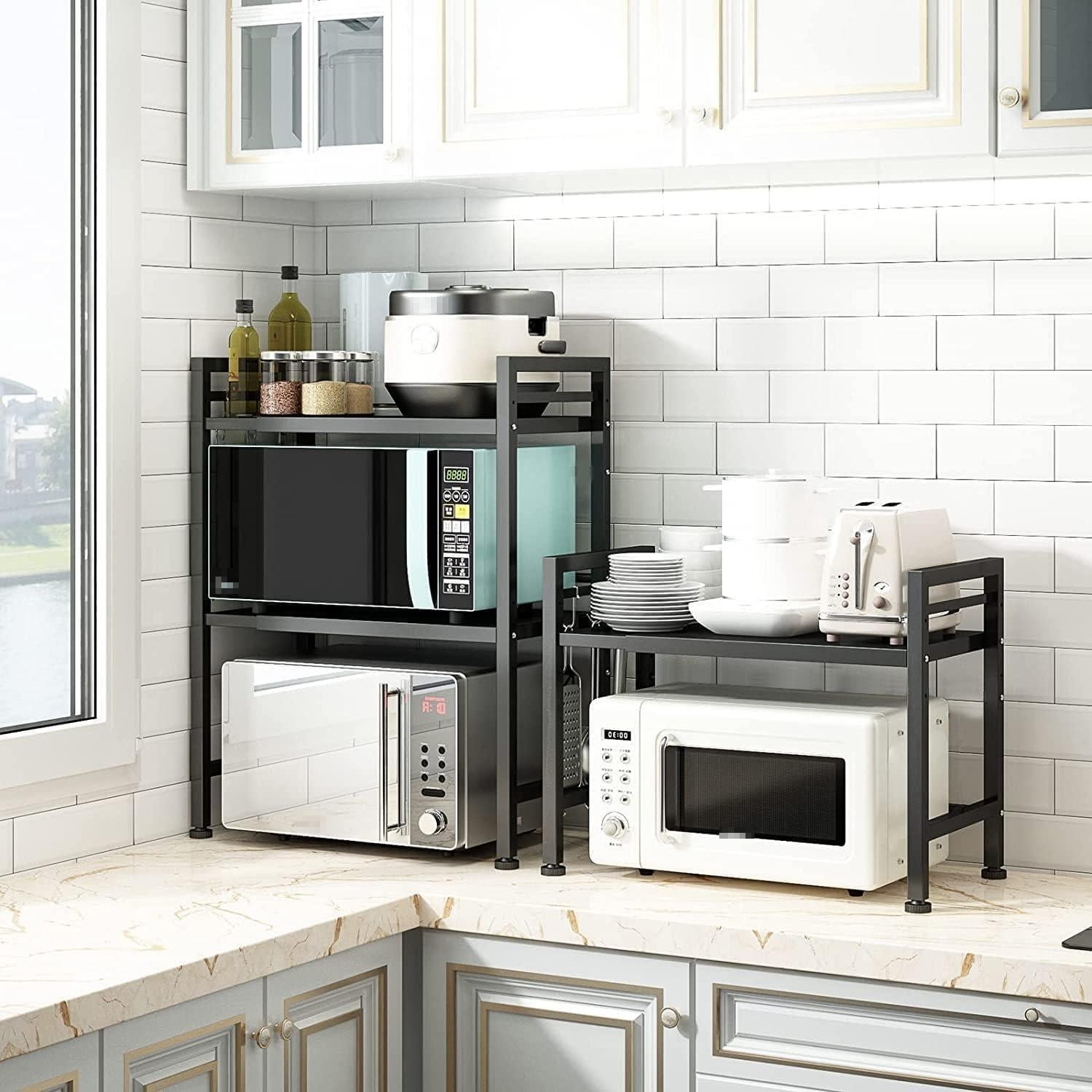 Estante para Microondas DOLALIKE Ajustable 3 Niveles Acero