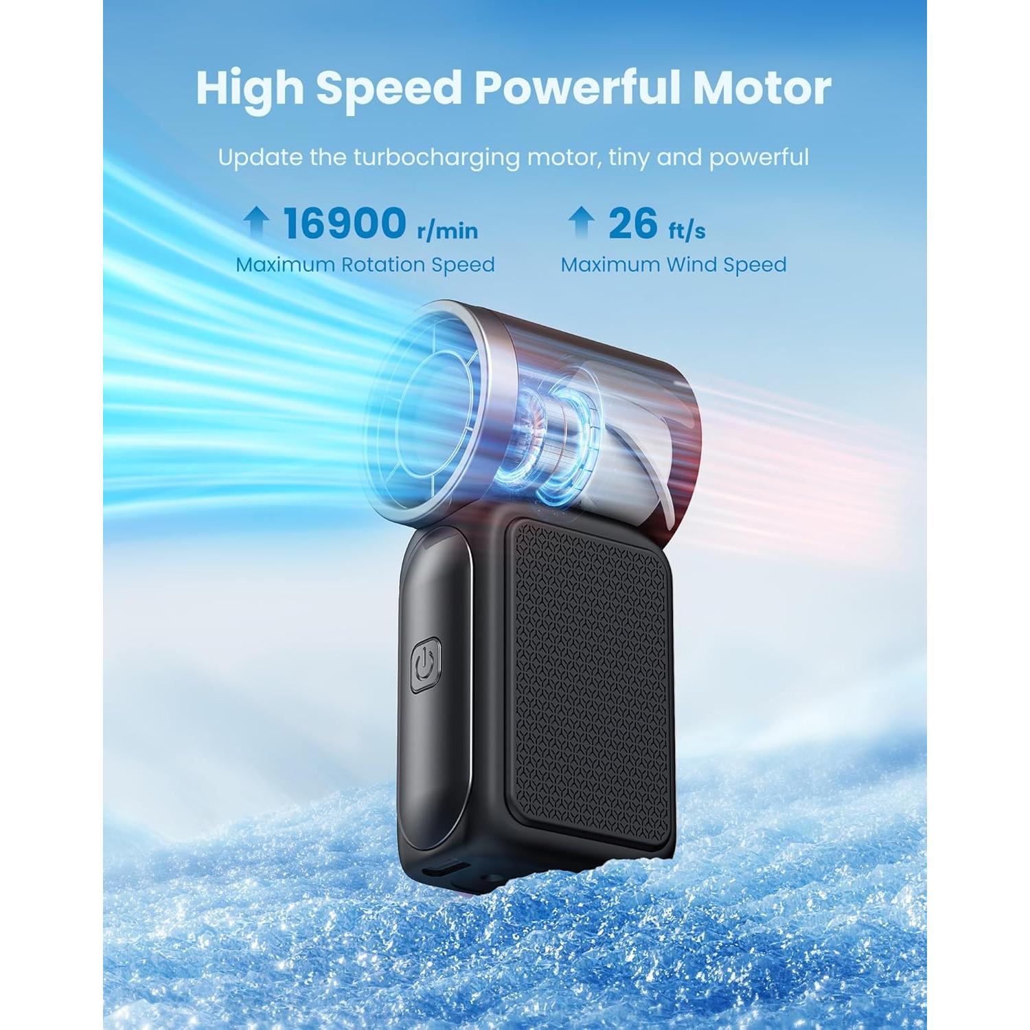 Ventilador Portátil Gaiatop Mini 8.9 cm 6 Velocidades Recargable