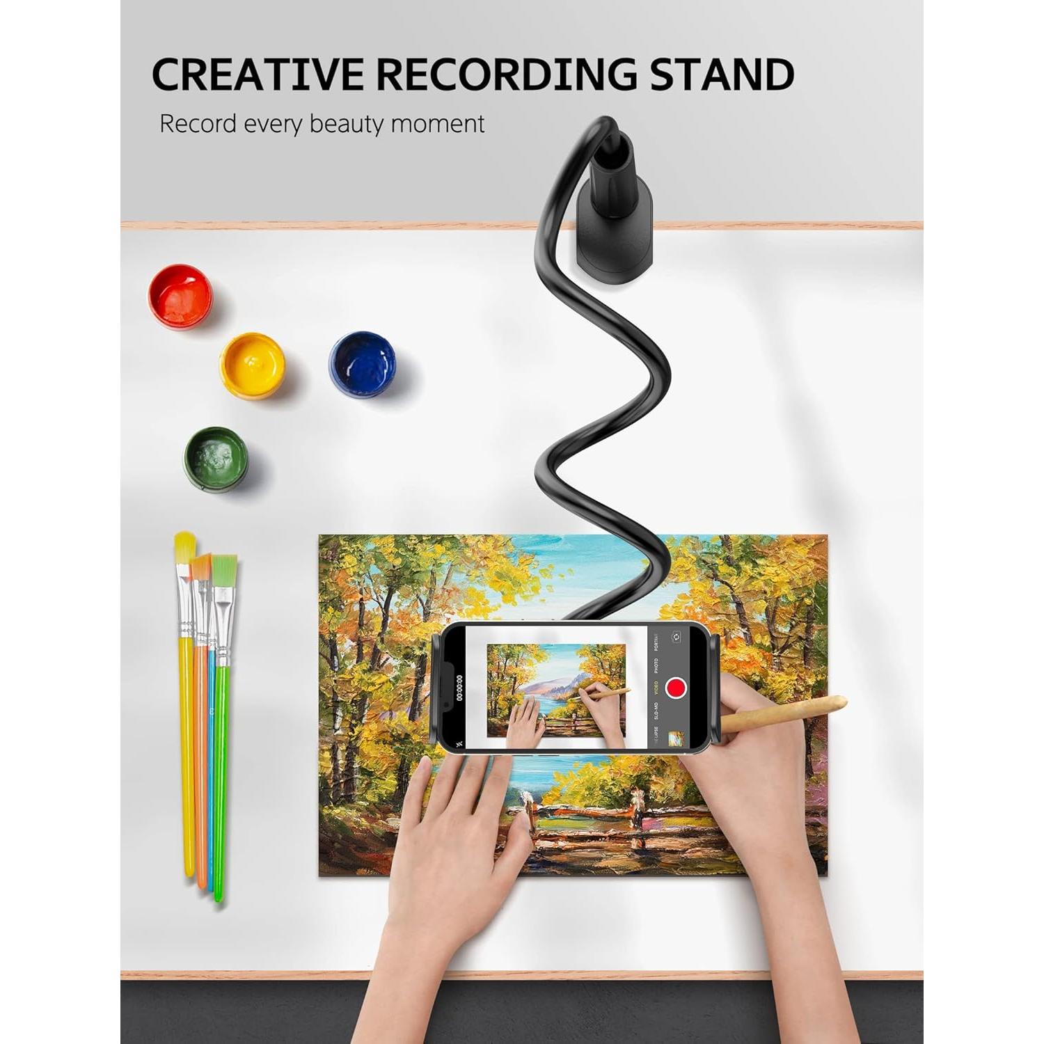 Soporte para Tablet SHAWE Cuello de Cisne 360° Negro