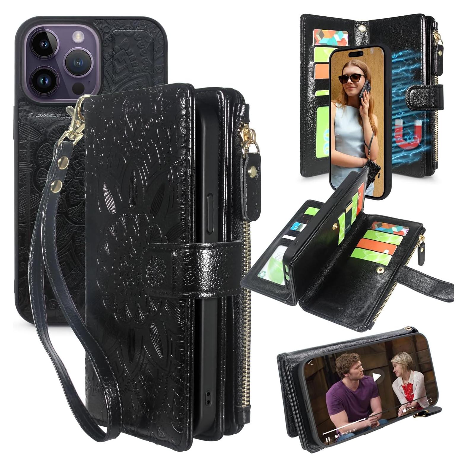Funda de Cartera Desmontable Harryshell para iPhone 14 Pro Max 2022