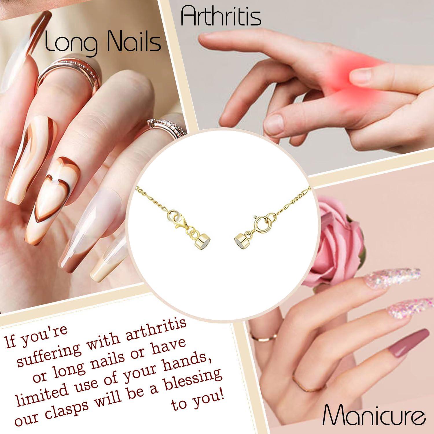 Cierres Magnéticos OHINGLT 12 Pcs Oro y Plata para Joyería