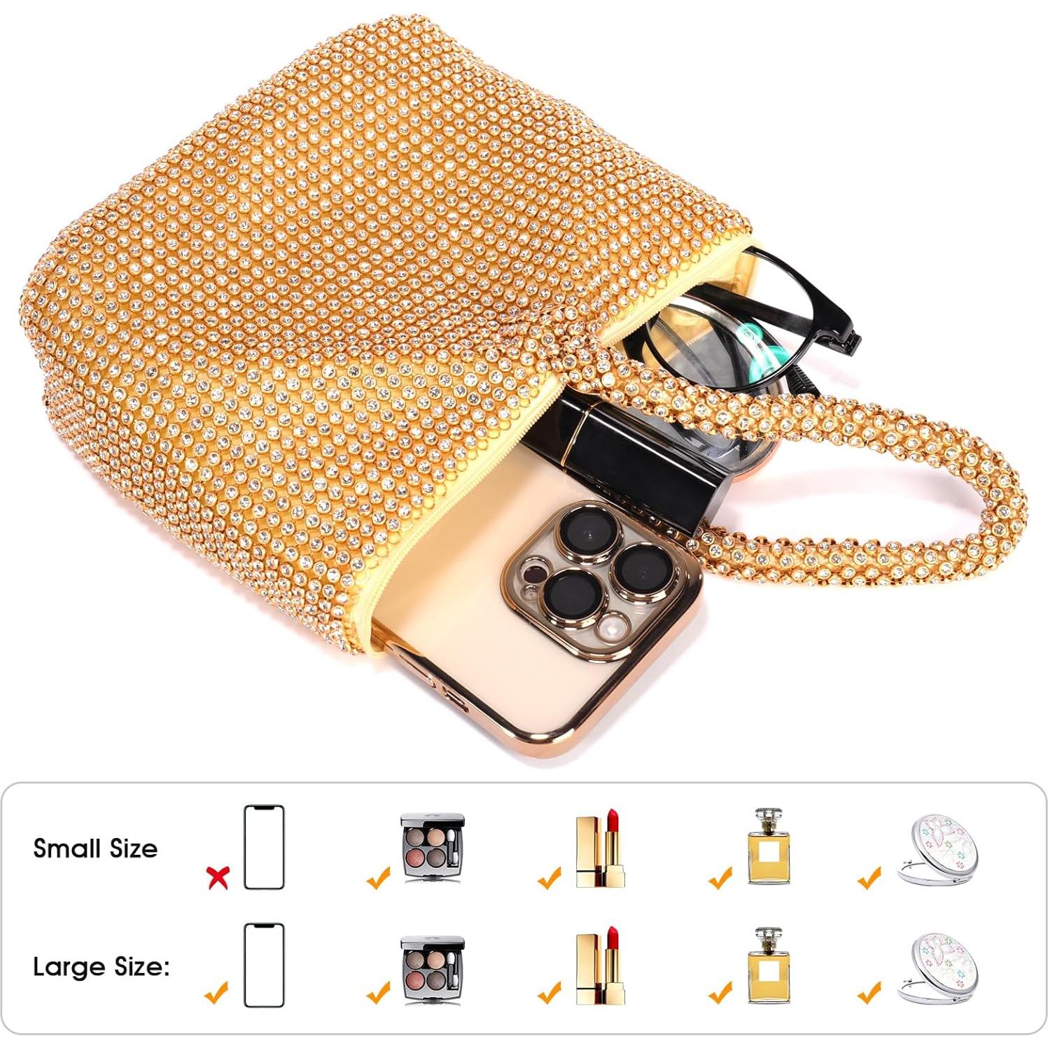 Bolso de Mano JIAN YA NA para Dama de Honor - Grande Dorado