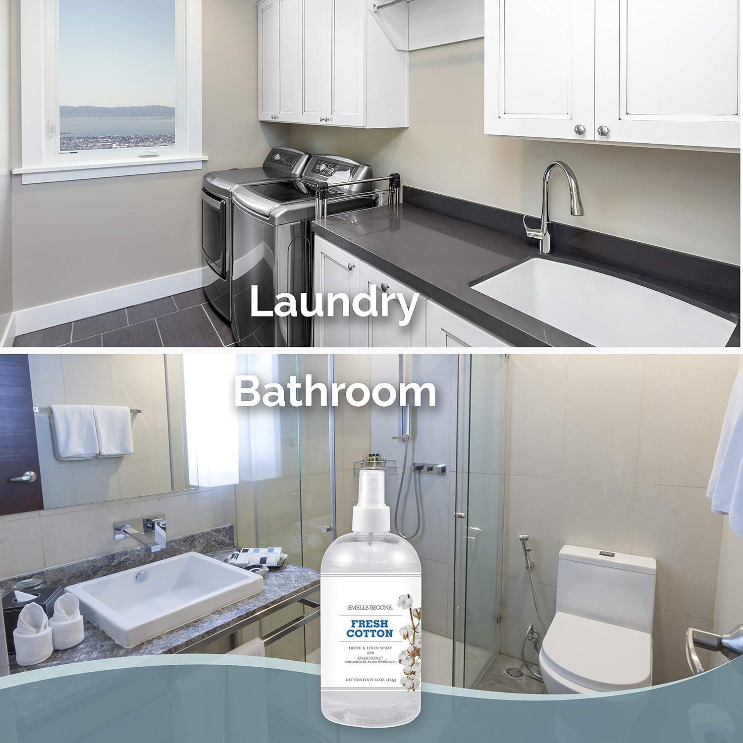 Ambientador SMELLS BEGONE 2x453.6g Algodón Fresco - Eliminador de Olores