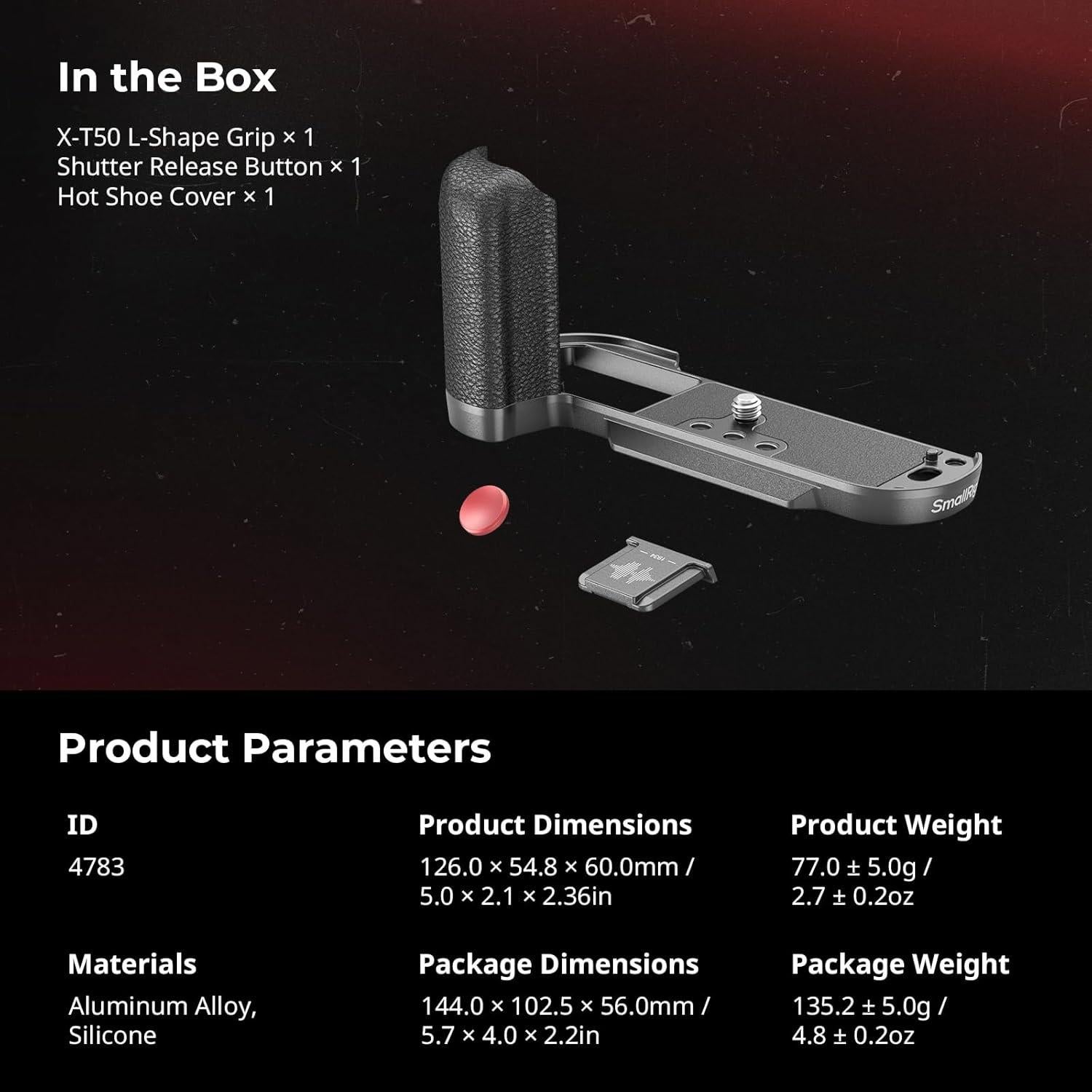 Mango en L de Silicona SmallRig 4783 para FUJIFILM X-T50