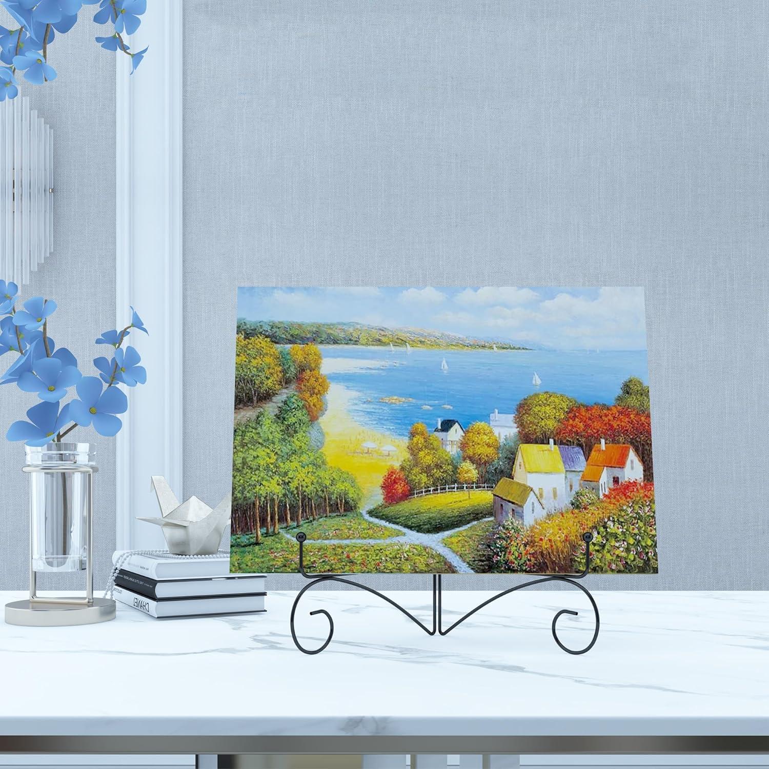 Soporte Plegable para Platos HEMYLU 15 cm Negro - Exhibición