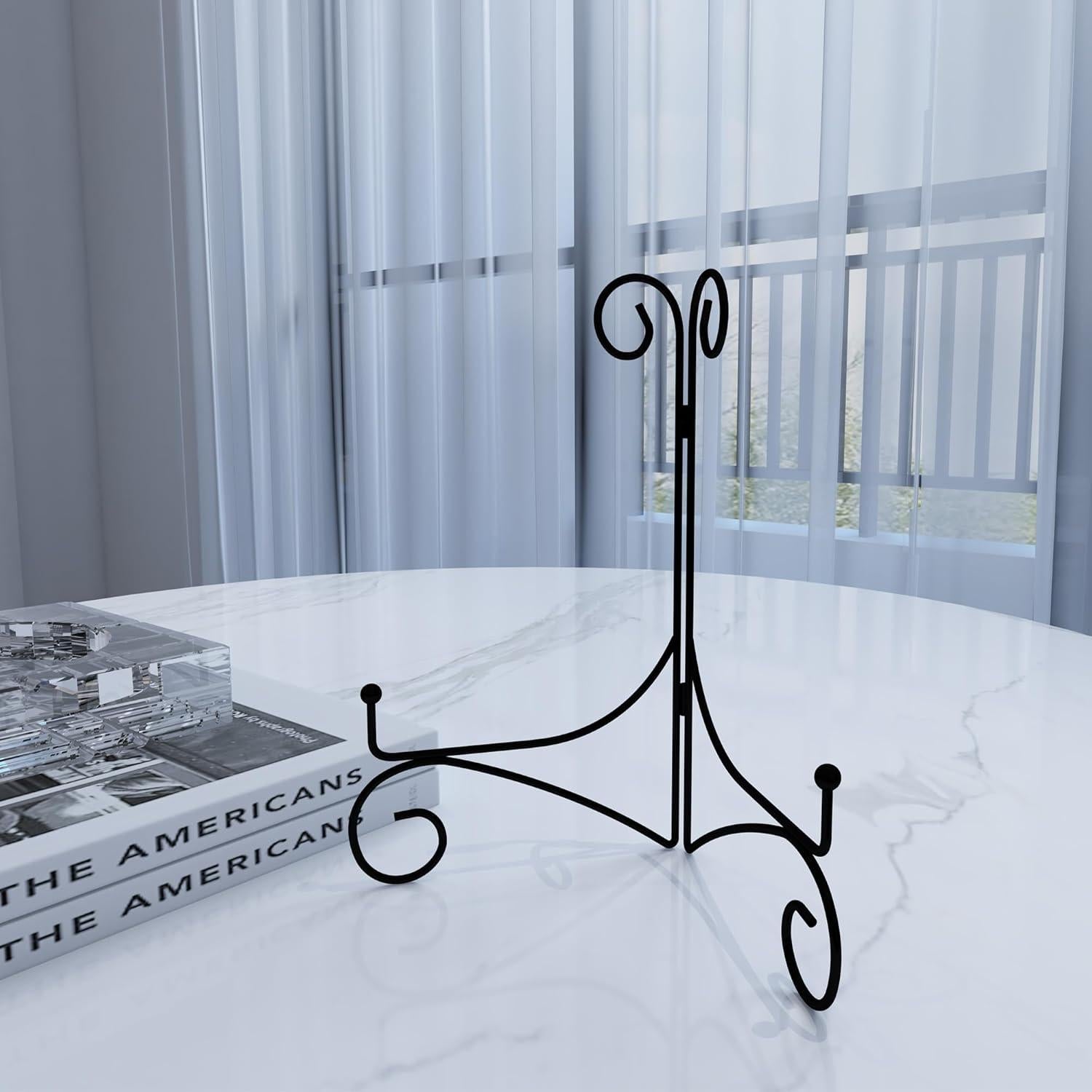 Soporte Plegable para Platos HEMYLU 15 cm Negro - Exhibición