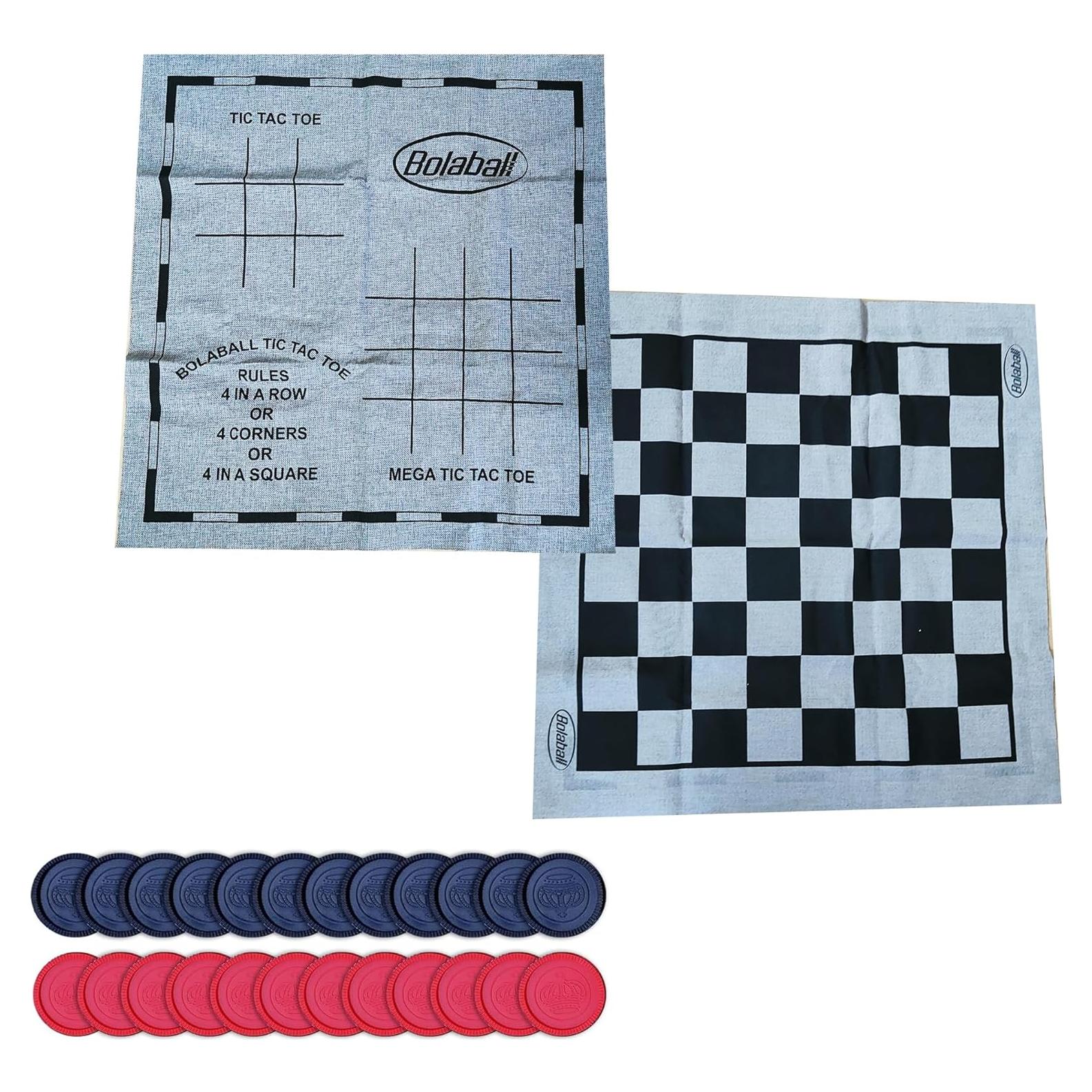 Juego de Damas y Tres en Raya Bolaball Jumbo 66 cm