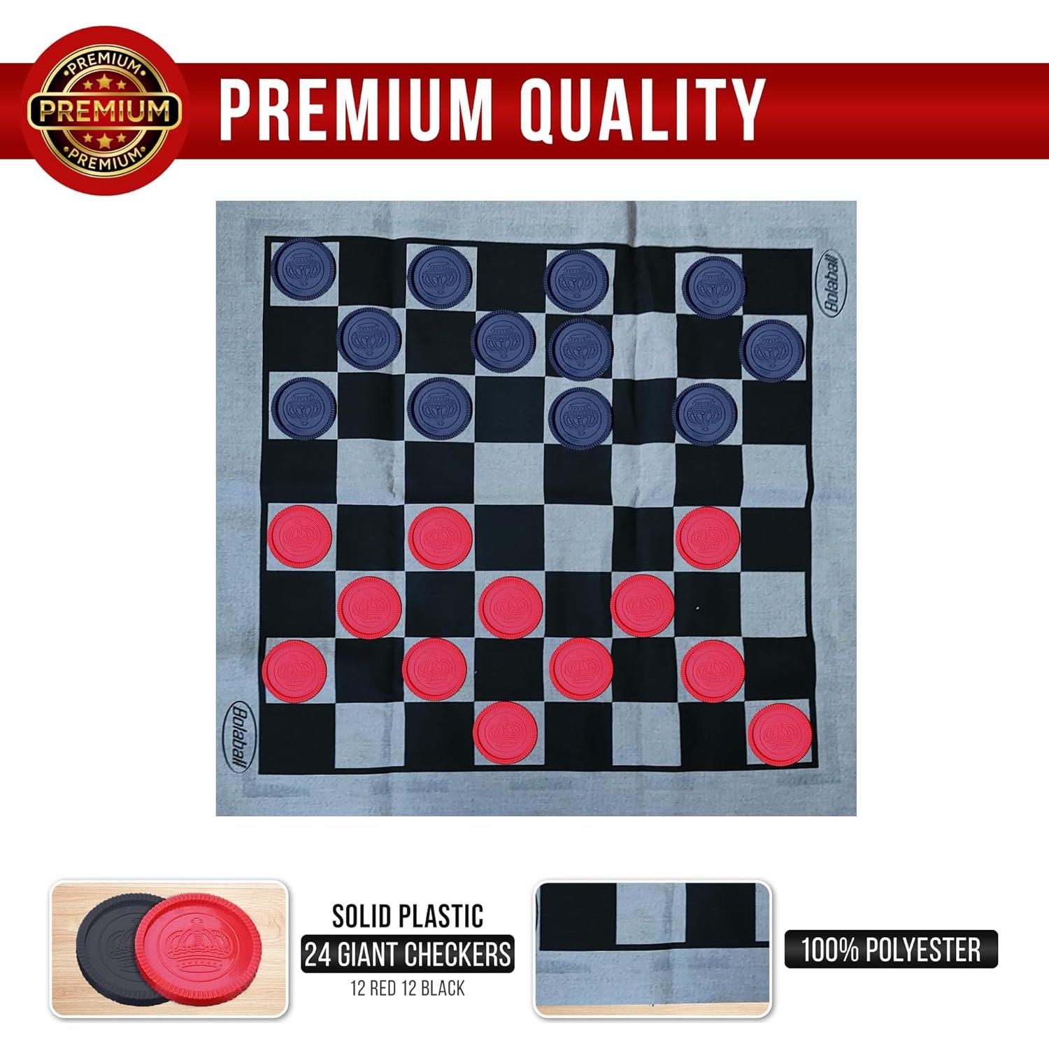 Juego de Damas y Tres en Raya Bolaball Jumbo 66 cm