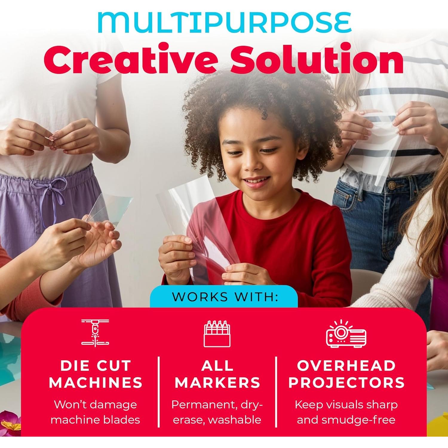 Papel de Acetato Transparente Hygloss 21.6 x 27.9 cm - Paquete de 10 Hojas