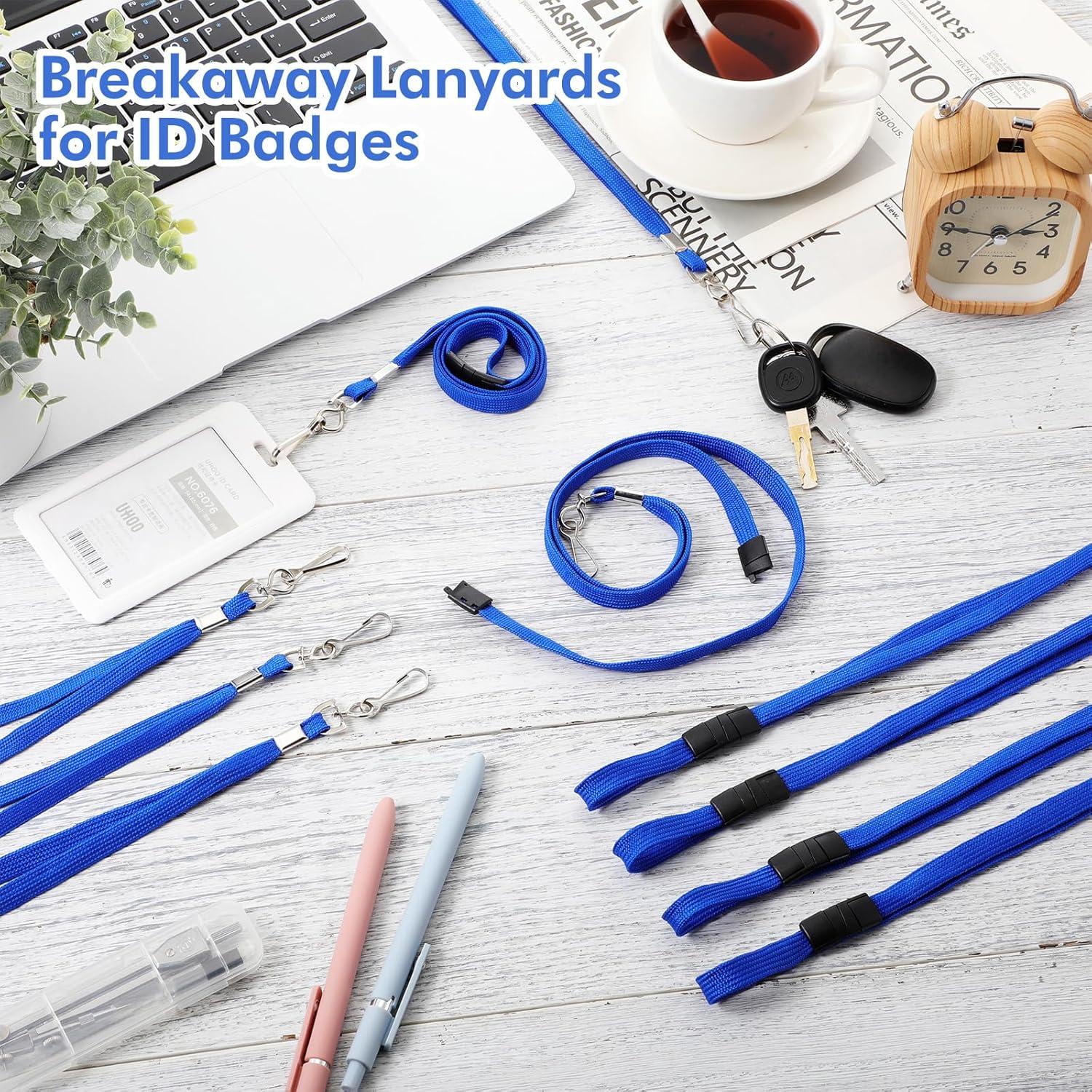 Cuerdas de Seguridad Windyun para Identificaciones - 500 Piezas Azul