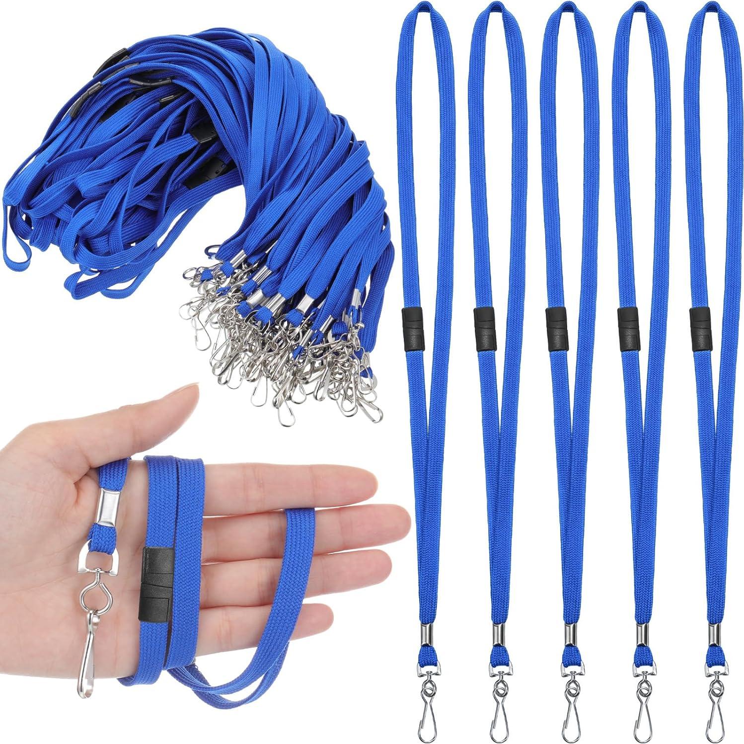 Cuerdas de Seguridad Windyun para Identificaciones - 500 Piezas Azul