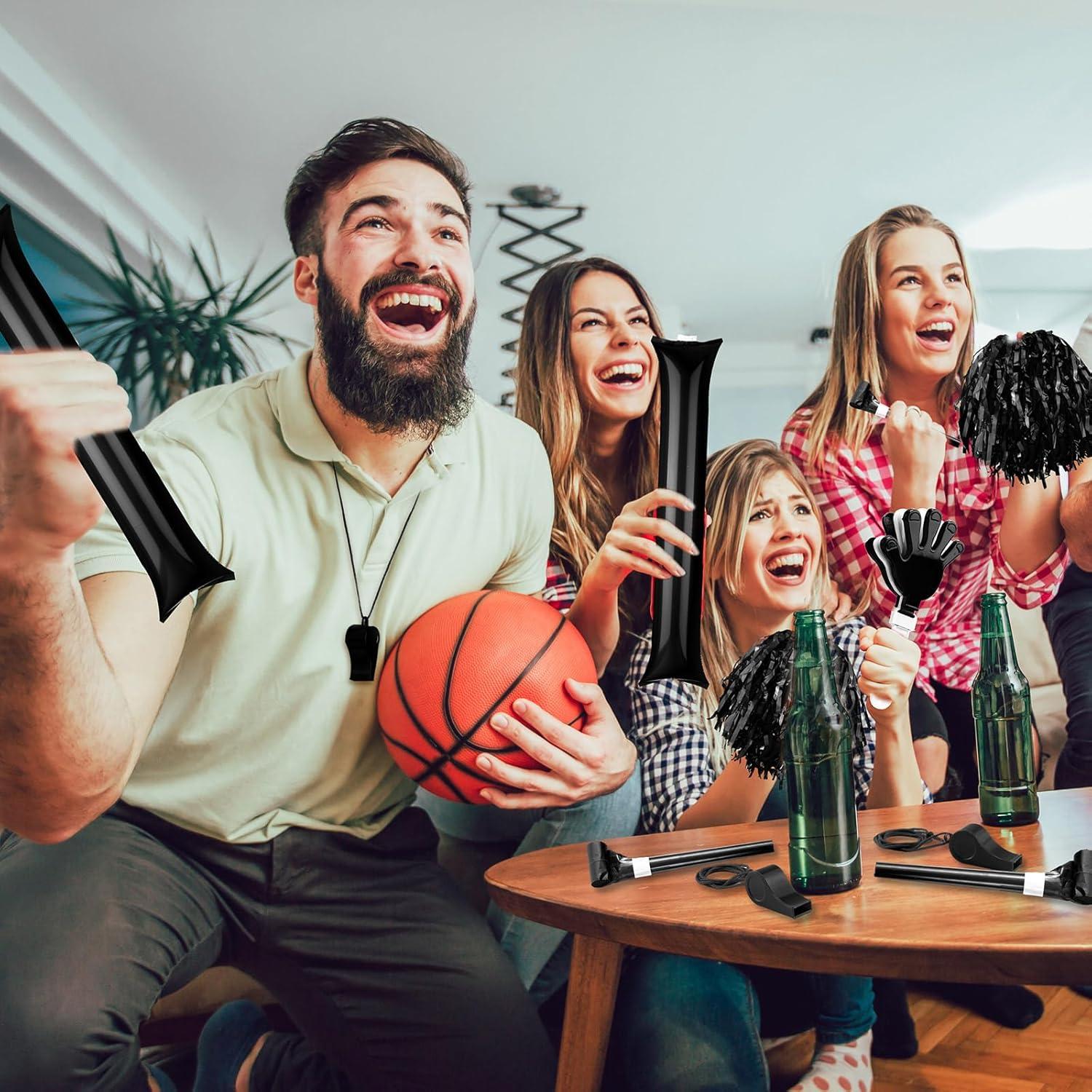 Kit de Animación Yunsailing 96 Piezas - Aplaudidores, Pompones y Silbatos