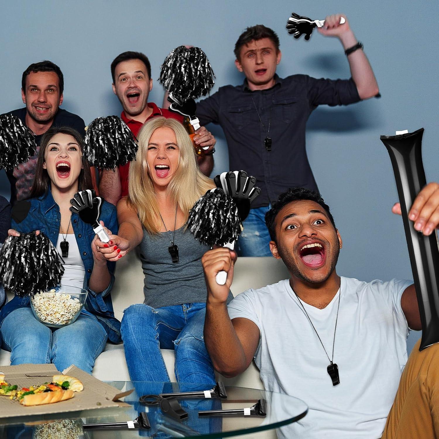 Kit de Animación Yunsailing 96 Piezas - Aplaudidores, Pompones y Silbatos